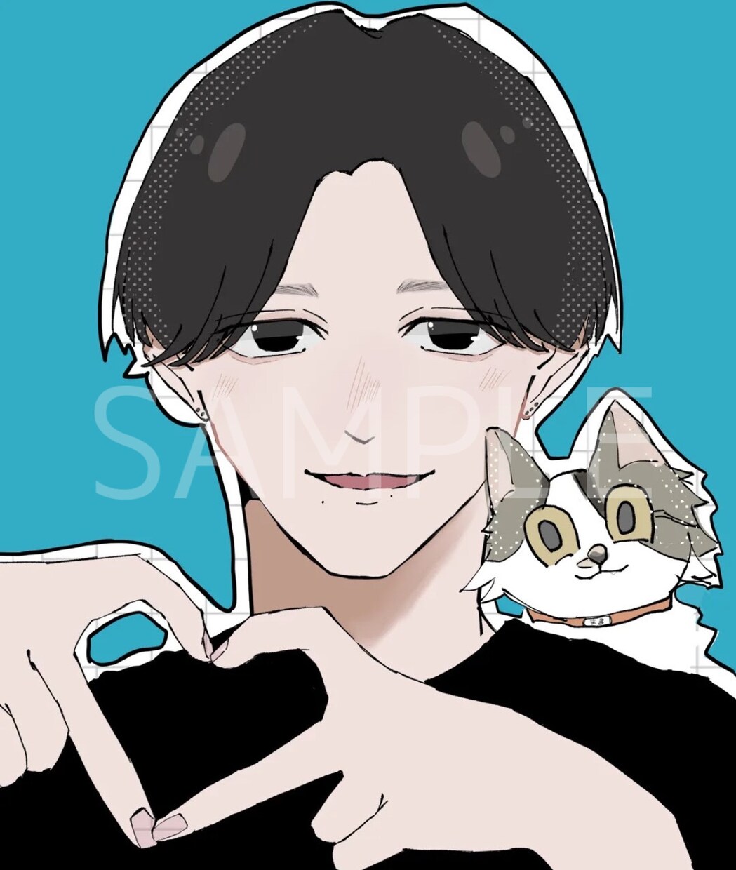 カッコイイ男の子や中性など描きます イラストで活動者様などのサポートしていきたいです イメージ6