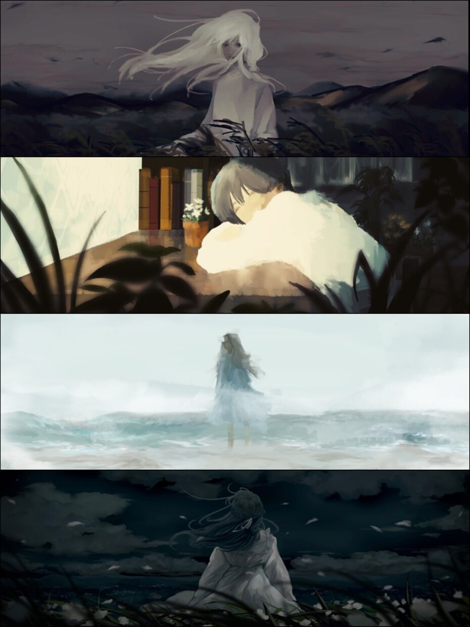 本の表紙お描きします ダークで不穏で少し不気味だけど美しさもある絵画のように イメージ6