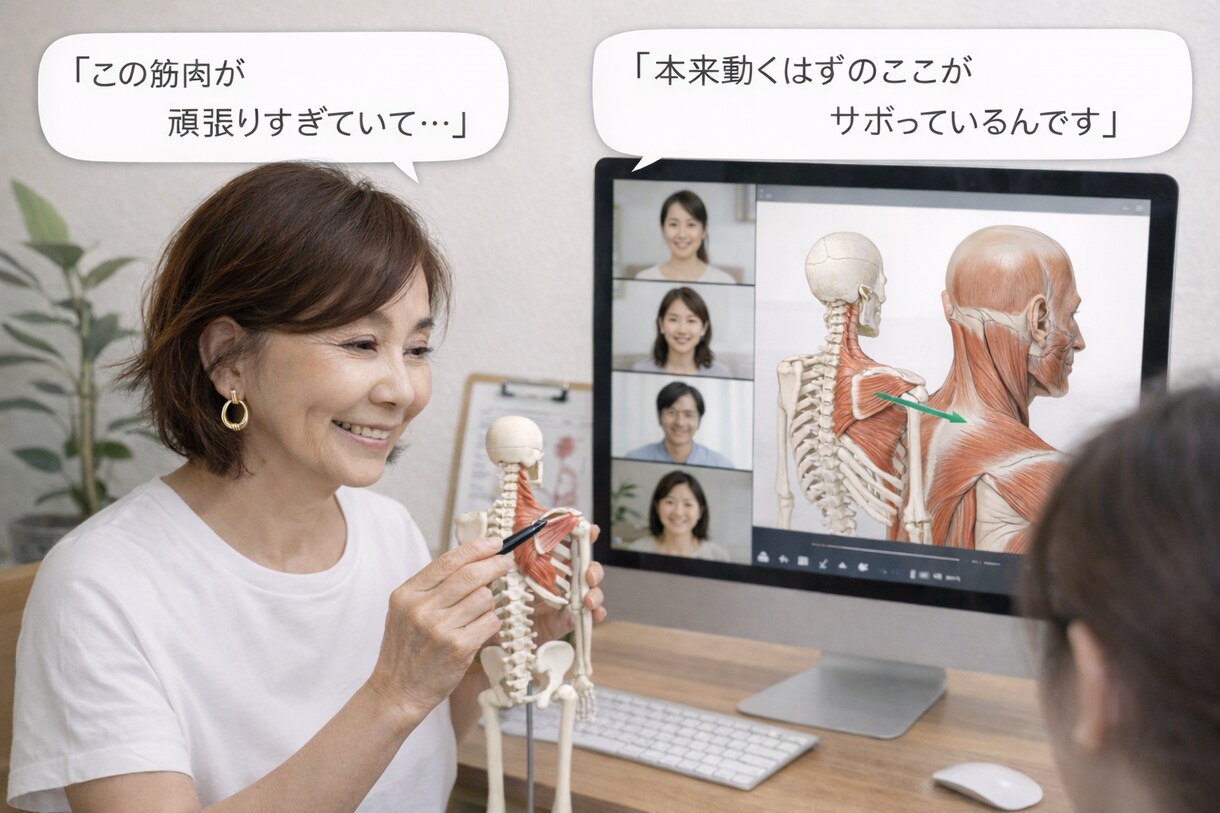 鍼灸師柔整師あんま師の解剖学の悩み解決します 骨格・筋肉・関節のしくみをわかりやすく、モヤモヤの解決！ イメージ3