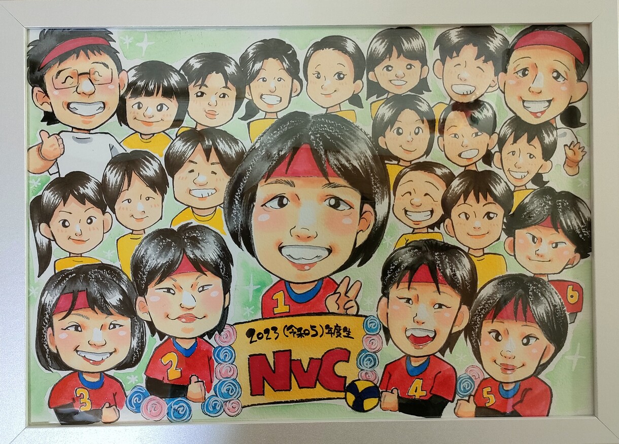 似顔絵オーダー　似顔絵　A3名様 似顔絵オーダー 似顔絵 A3 5名様 高 品質