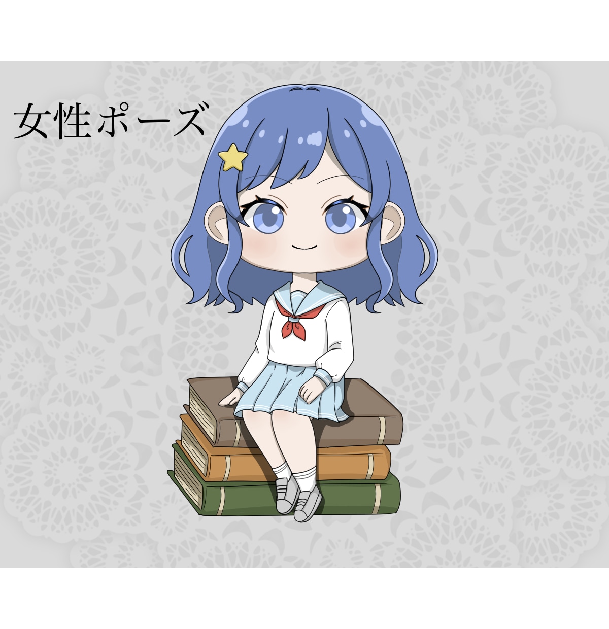 量産！本に座るSDキャラを作成します 配信者の方へ！SNSのアイコンや投稿用画像に！ イメージ1