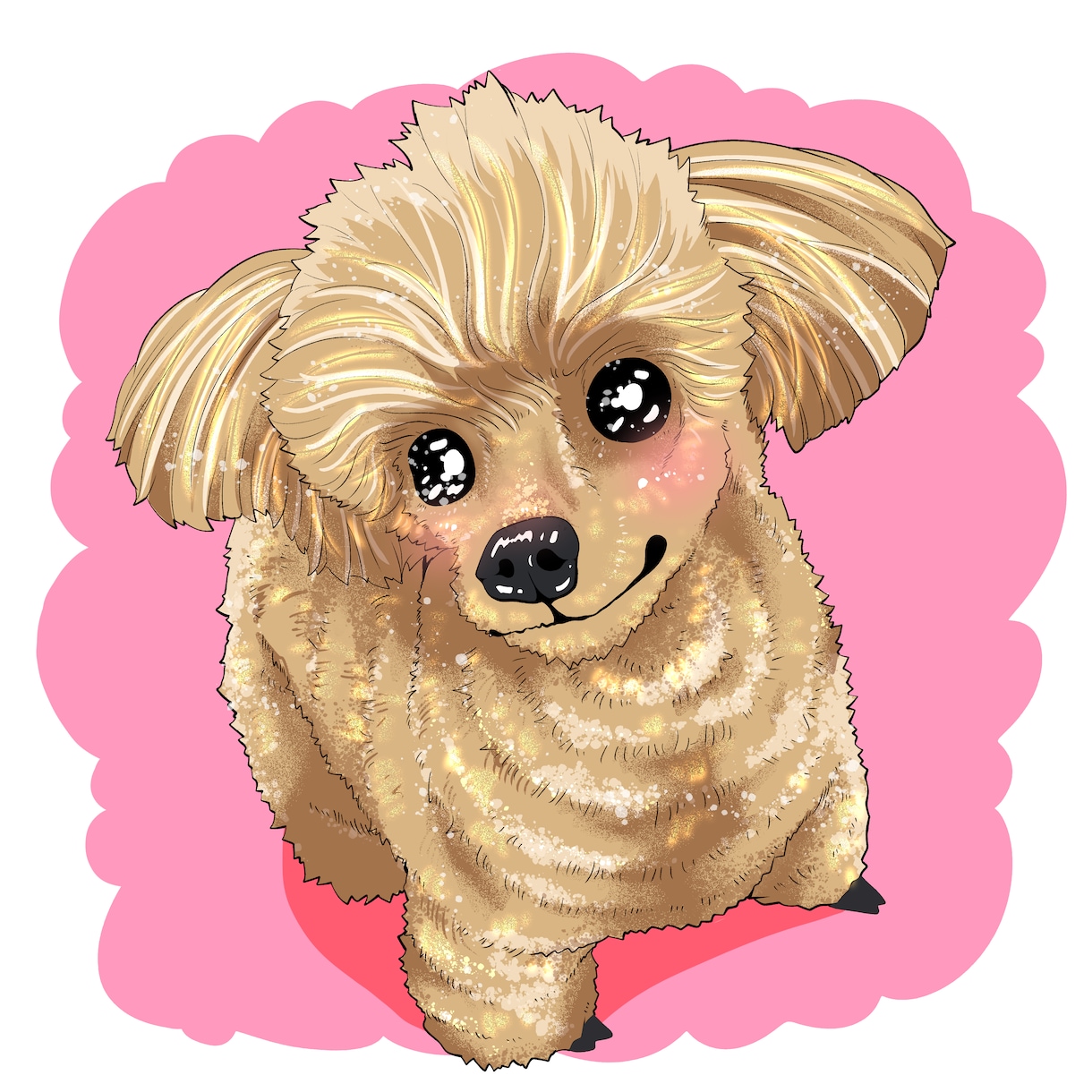 思い出に!可愛くポップにペットの似顔絵描きます 飼い主も追加でイラスト可能!ペットと一緒にいかがですか? イメージ5