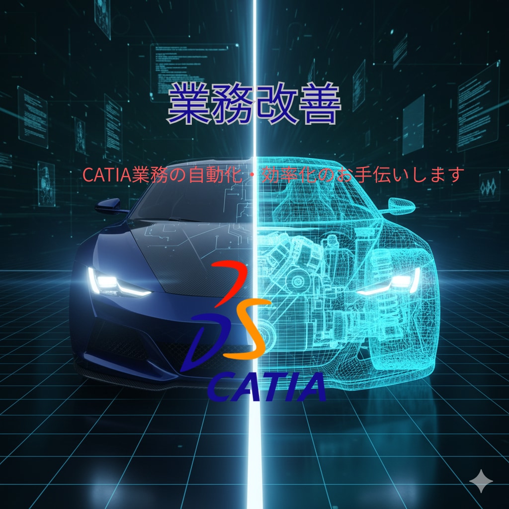 CATIA業務の自動化・効率化のお手伝いします 単純作業の繰り返しやチェックはコンピュータにやらせましょう イメージ1