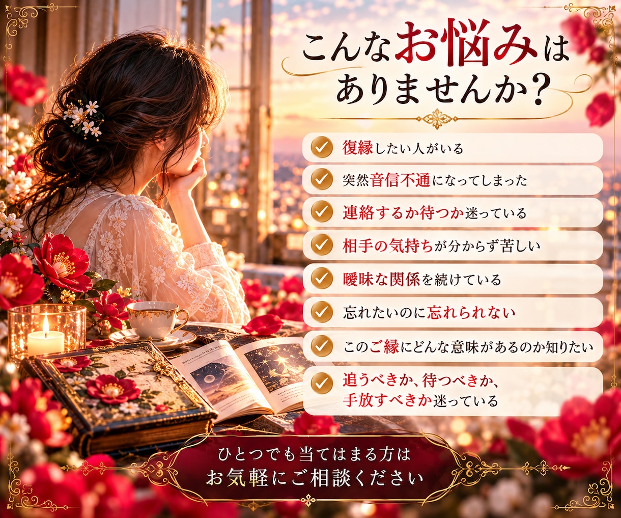 復縁・音信不通｜お二人の縁とこれからを読み解きます 出品記念限定価格これから進む道しるべに イメージ2