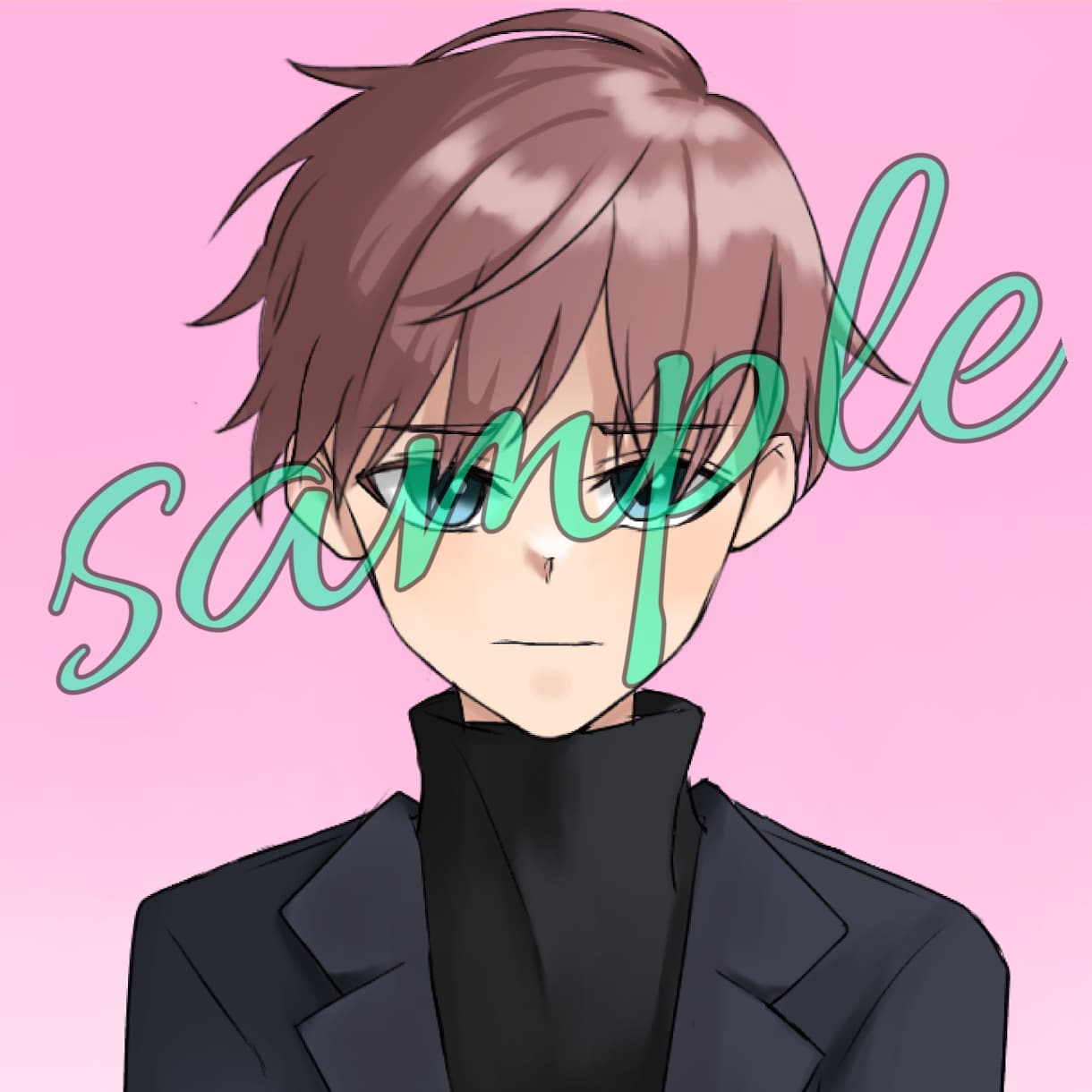 お客様ご希望のアイコン用イラストを描きます アニメキャラに近いアイコン用イラスト/修正無制限 イメージ2