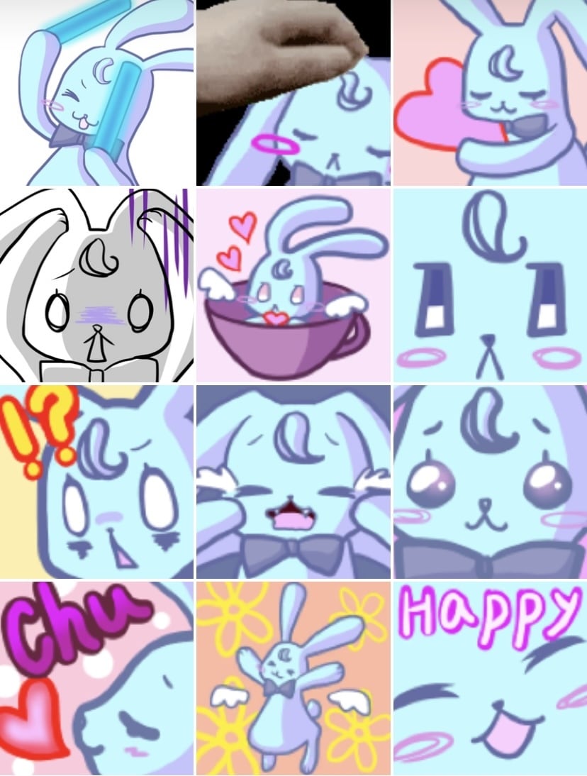 Twitch向けスタンプ制作します 小さな使用サイズでも見やすいパキッとカラー イメージ1