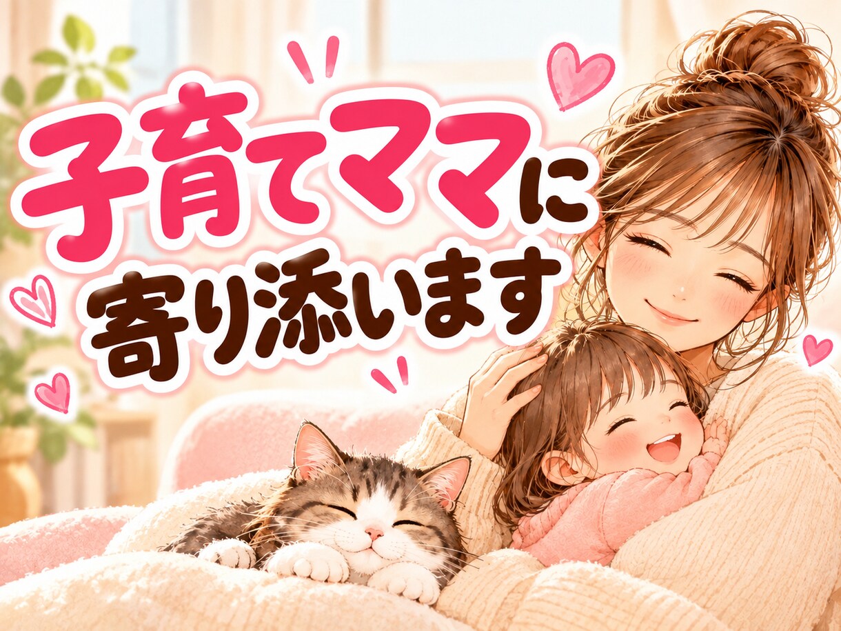 女性限定/なんでもOK愚痴・悩み・雑談お聞きします 猫好きの6人子育てママがあなたに寄り添います イメージ1