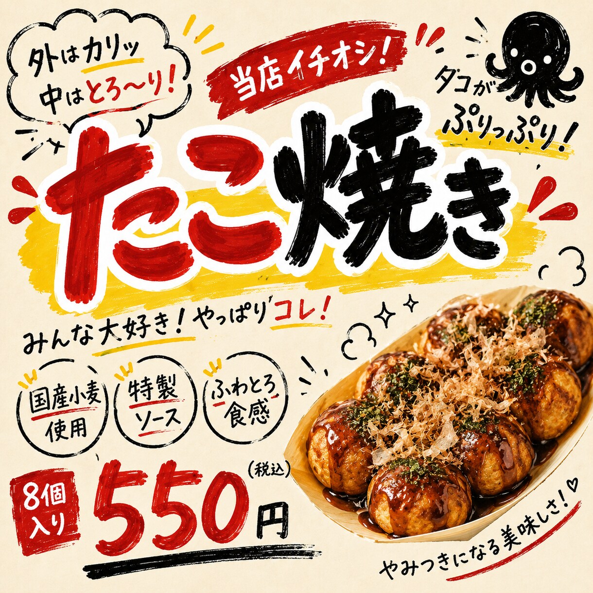 飲食店専門！注文したくなる販促POPを作成します 飲食店スタッフが『思わず注文したくなるPOP』を制作 イメージ3