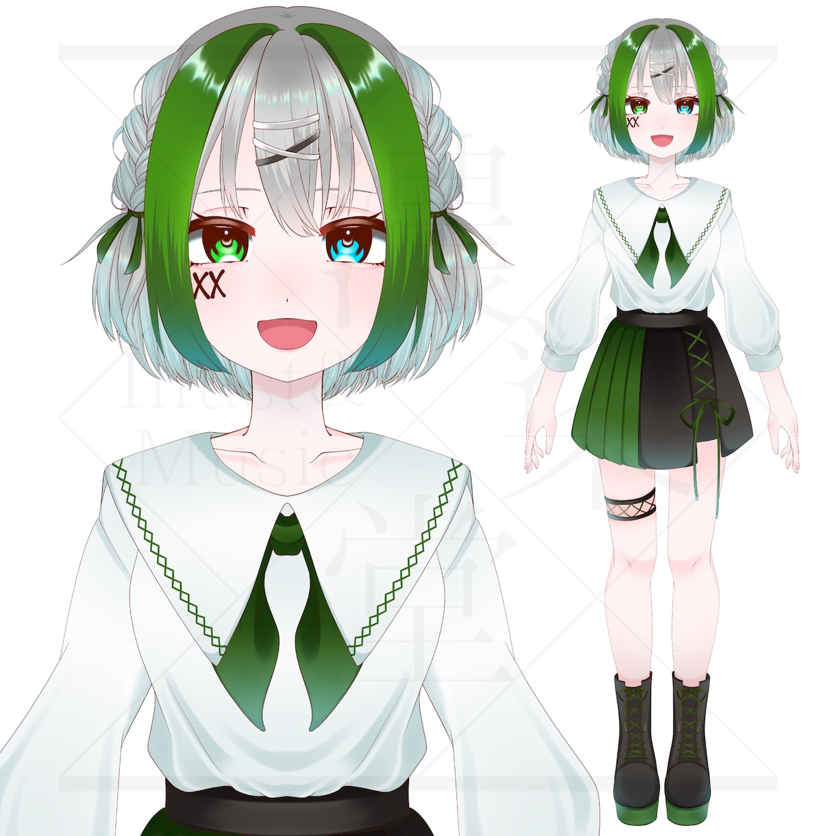 オリジナルキャラクターの立ち絵を描きます ゲームや配信、動画などに幅広く使えるイラストを作成します！ イメージ1