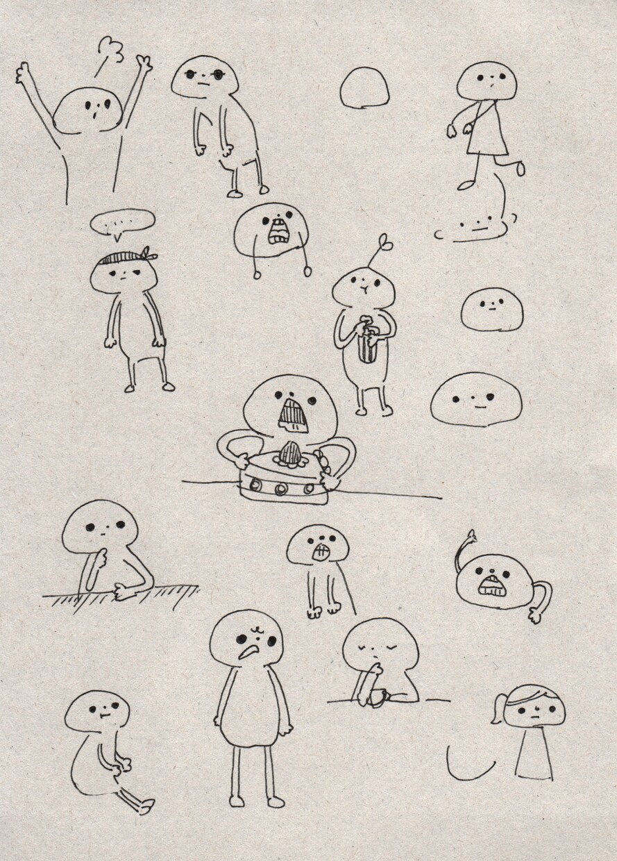 手描き白黒イラストを描きます ゆるい手描き白黒イラストにちょっと加工を施したイラストです！ イメージ8