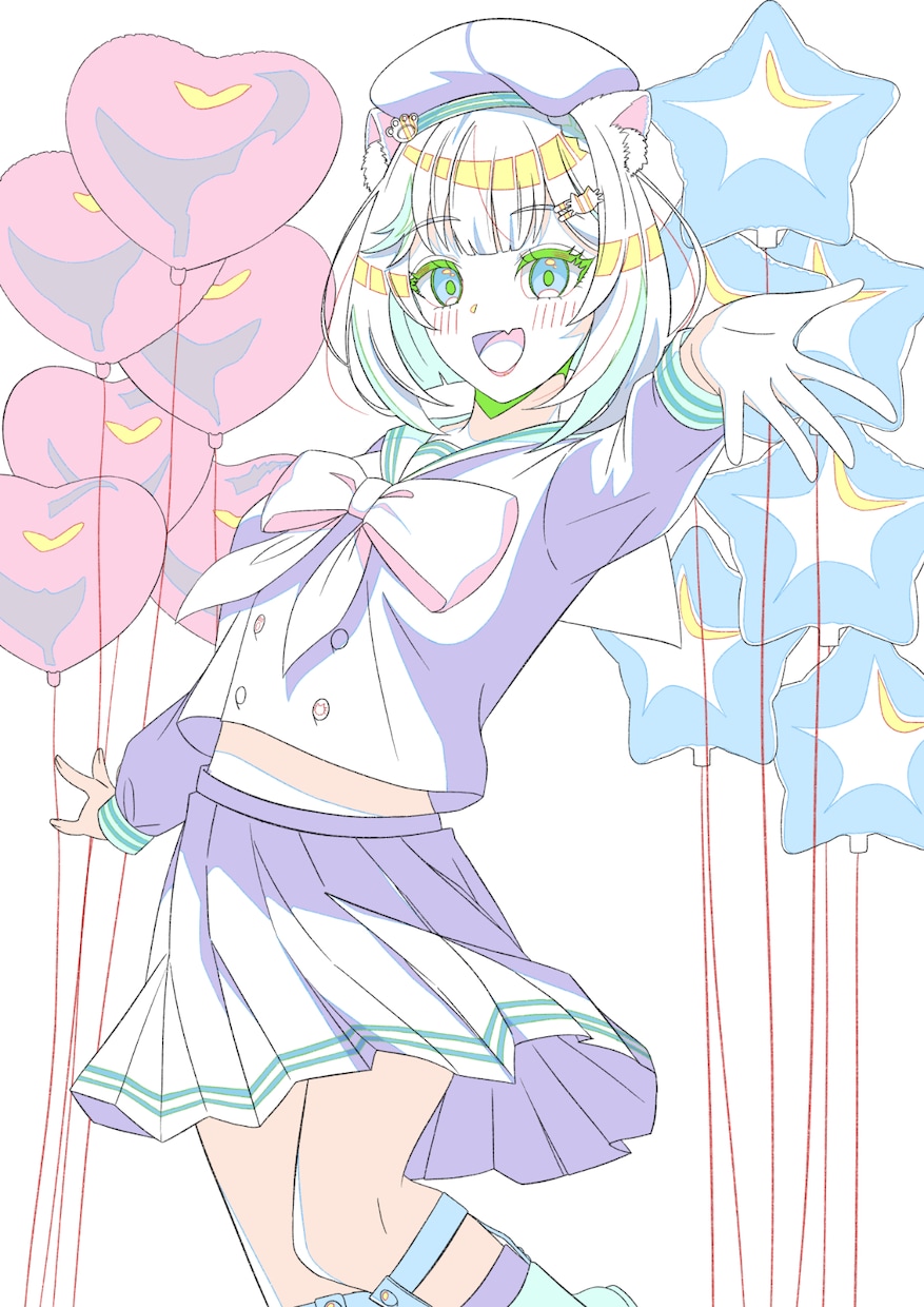 アニメ原画風イラスト制作いたします アニメーター歴あり！綺麗な線画を提供します イメージ6