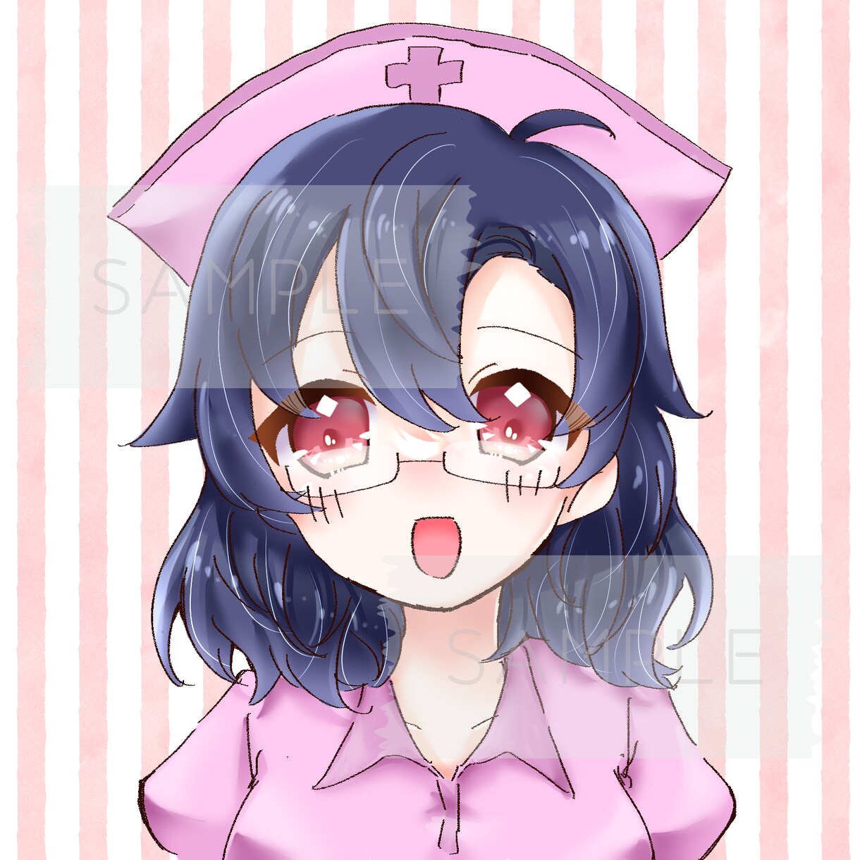 明るめでかわいい印象のアイコンお描きします かわいい女の子中心になります！可愛い男の子も描けます！ イメージ3