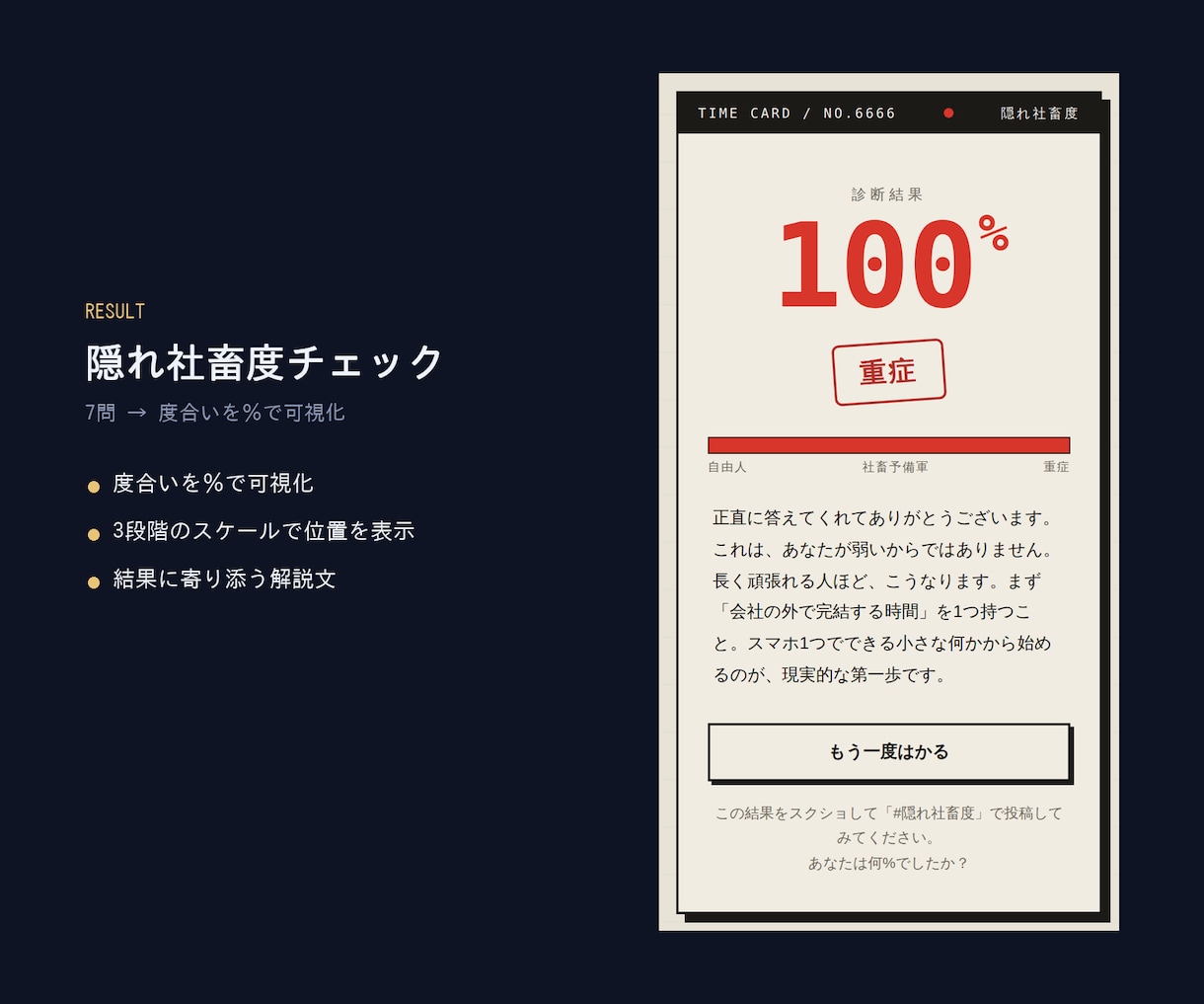 集客できる診断コンテンツ、スマホ最適で作ります 置くだけで動く1ファイル納品。実物デモ5点で確認できます イメージ9