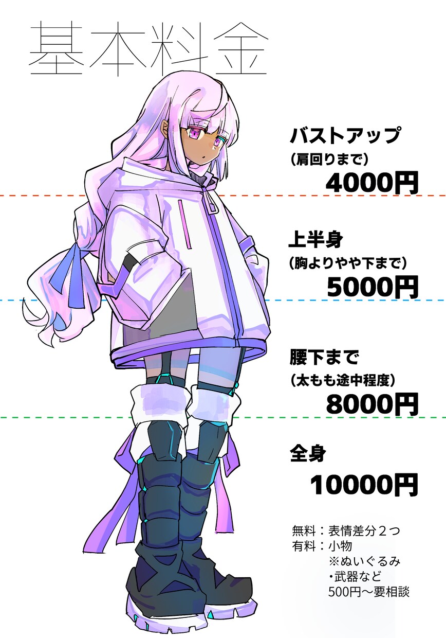 SNSアイコン、キャラ立ち絵など制作します 女の子からお年寄りまで！表情差分1種無料 イメージ2