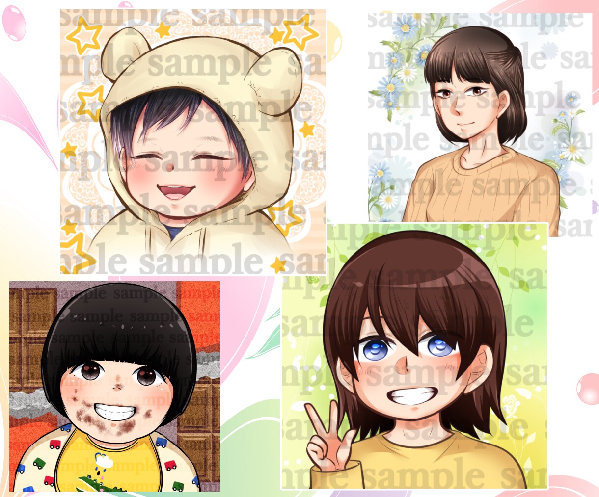 可愛い似顔絵描きます あなただけの1枚いかがですか？ イメージ3