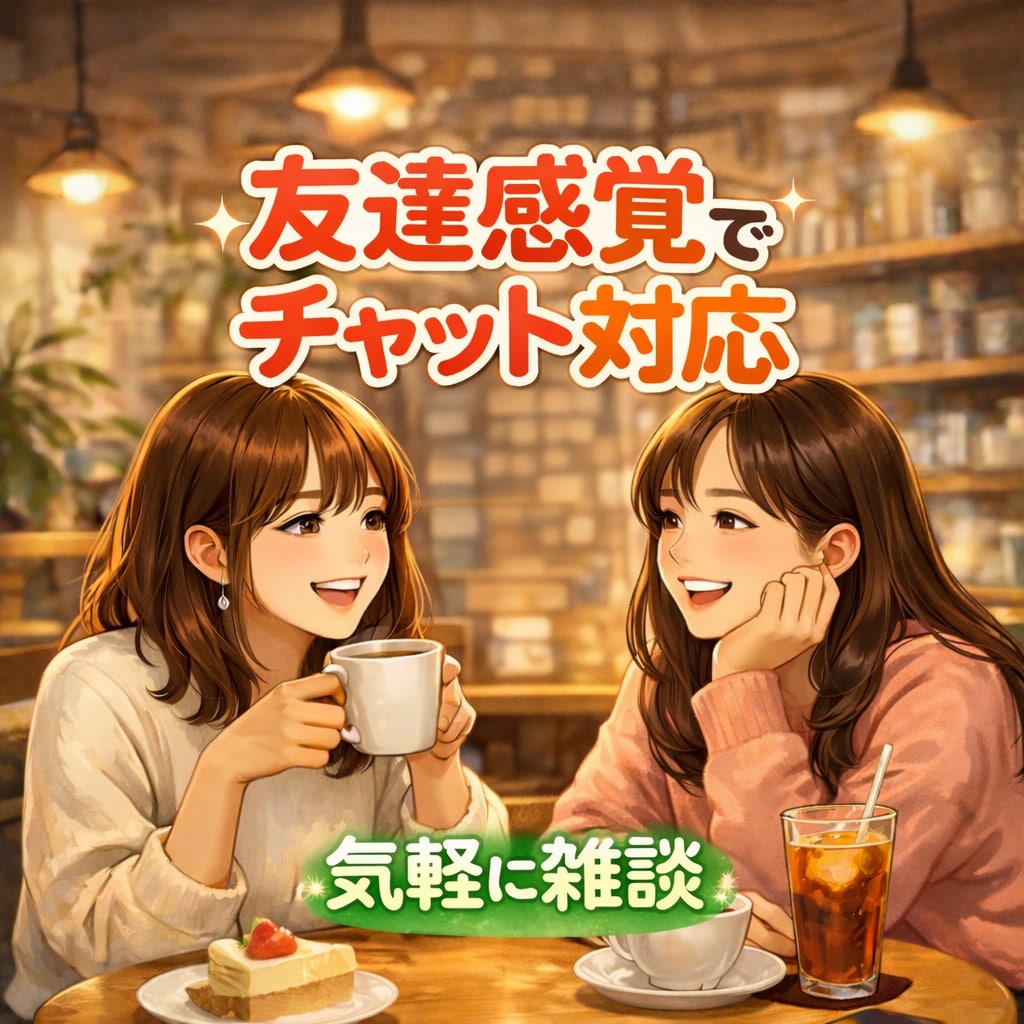 2時間)友達感覚で雑談できます 女友達のような感覚で気軽に雑談！ イメージ1