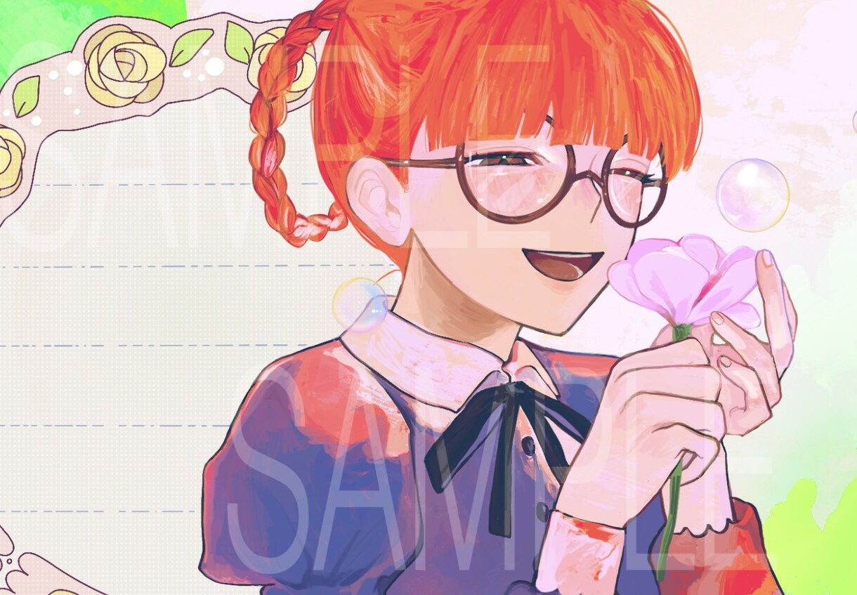 厚塗りでSNS用のアイコン･ヘッダーをお描きします ご要望があればアニメ風のイラストのご依頼も承ります。 イメージ3