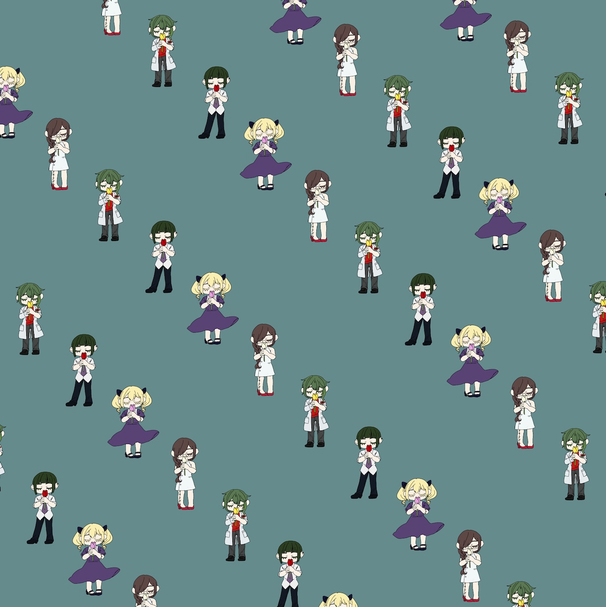 可愛い柄を作ります 背景やキャラクターのお洋服に！ イメージ3