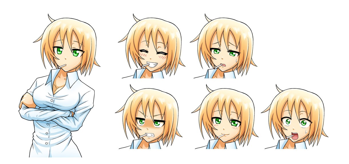 キャラクターデザイン、立ち絵を制作します キャラクターのデザインや立ち絵をご所望の方ご依頼ください。 イメージ9