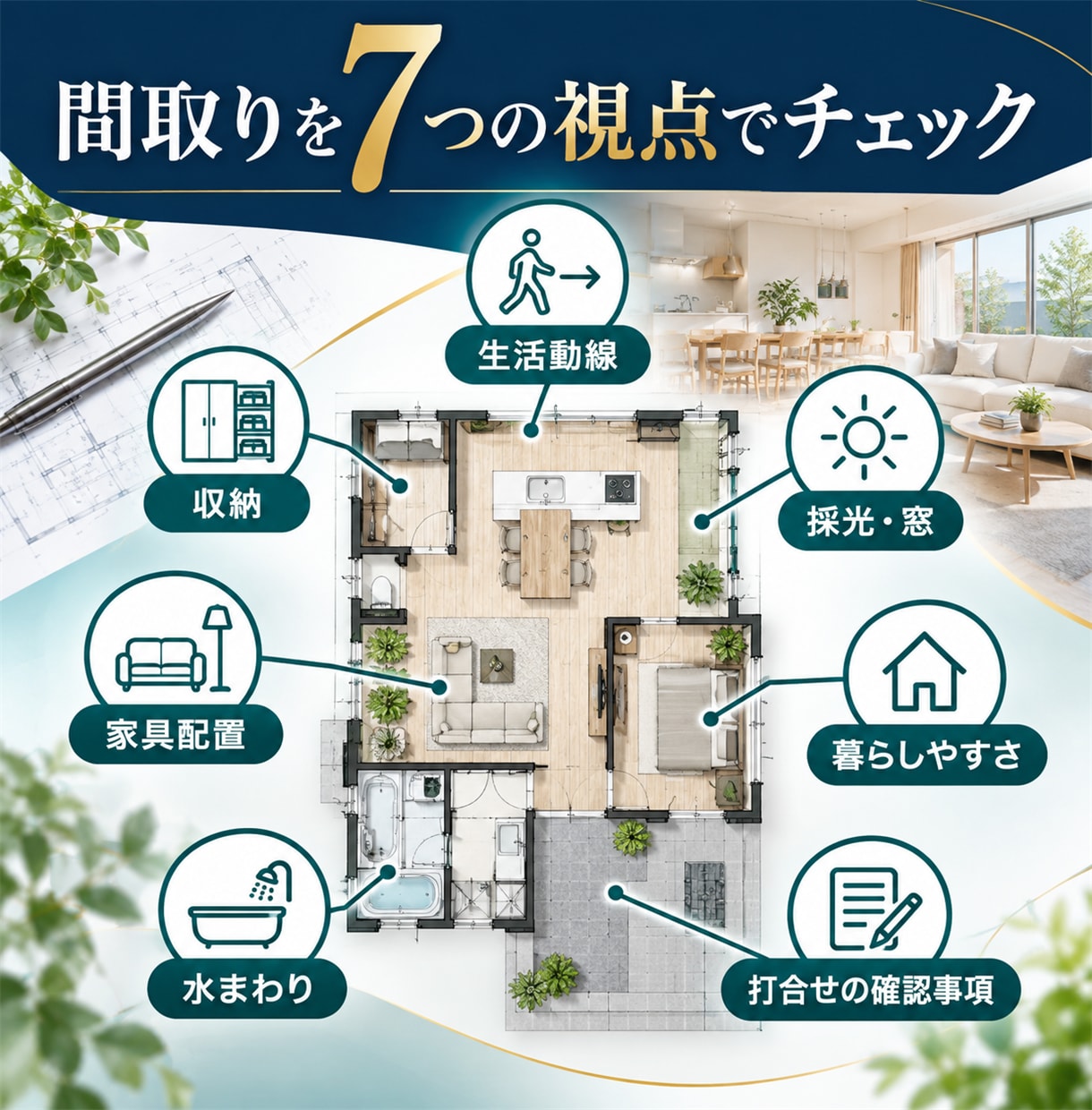 今の間取りを建築士が簡易診断します 第三者目線で間取りの注意点を整理します イメージ3