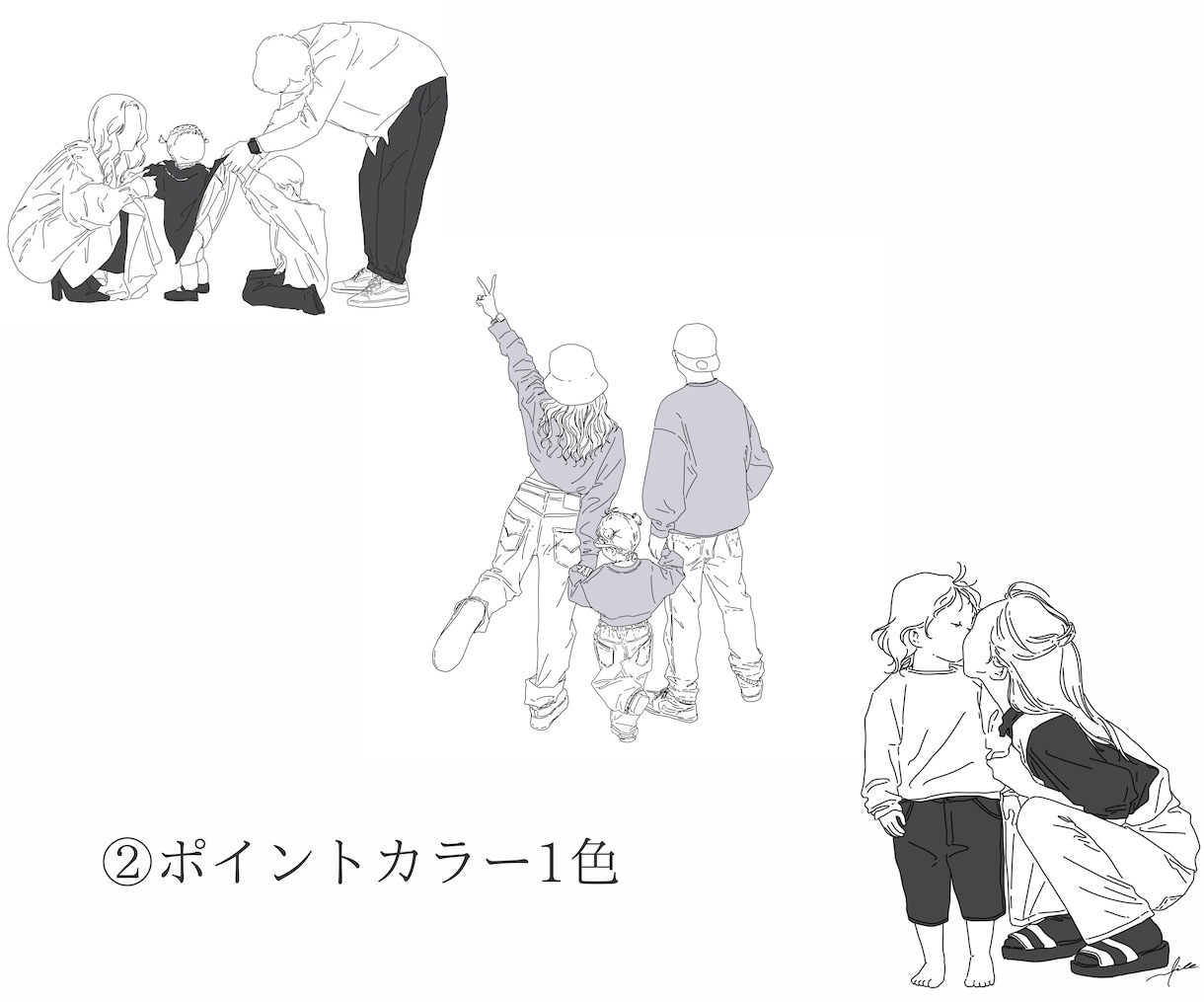 お写真をもとにお洒落な線画イラスト描きます シンプルで洗練された美しいイラスト。 イメージ3