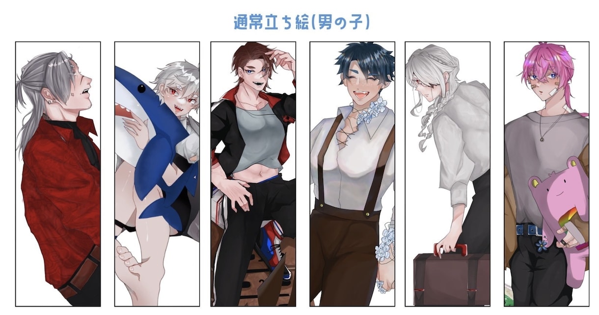 最短納期1週間！IRIAMライバーセット制作します 立ち絵、ネームロゴ、SDイラストの即デビュー可セット！ イメージ3