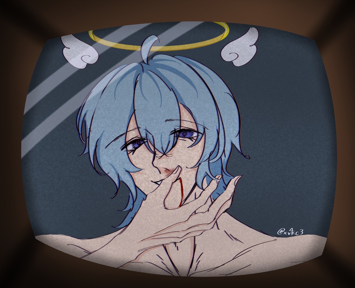 ダークで儚い雰囲気のオリキャライラスト描きます snsアイコン・一枚絵・創作キャラ対応 イメージ1
