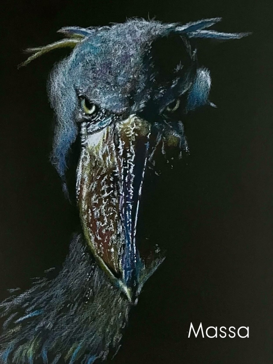 黒紙に色鉛筆でリアルな絵を描きます 他にはない黒紙に色鉛筆でリアルな質感で絵を描くアートです。 イメージ1