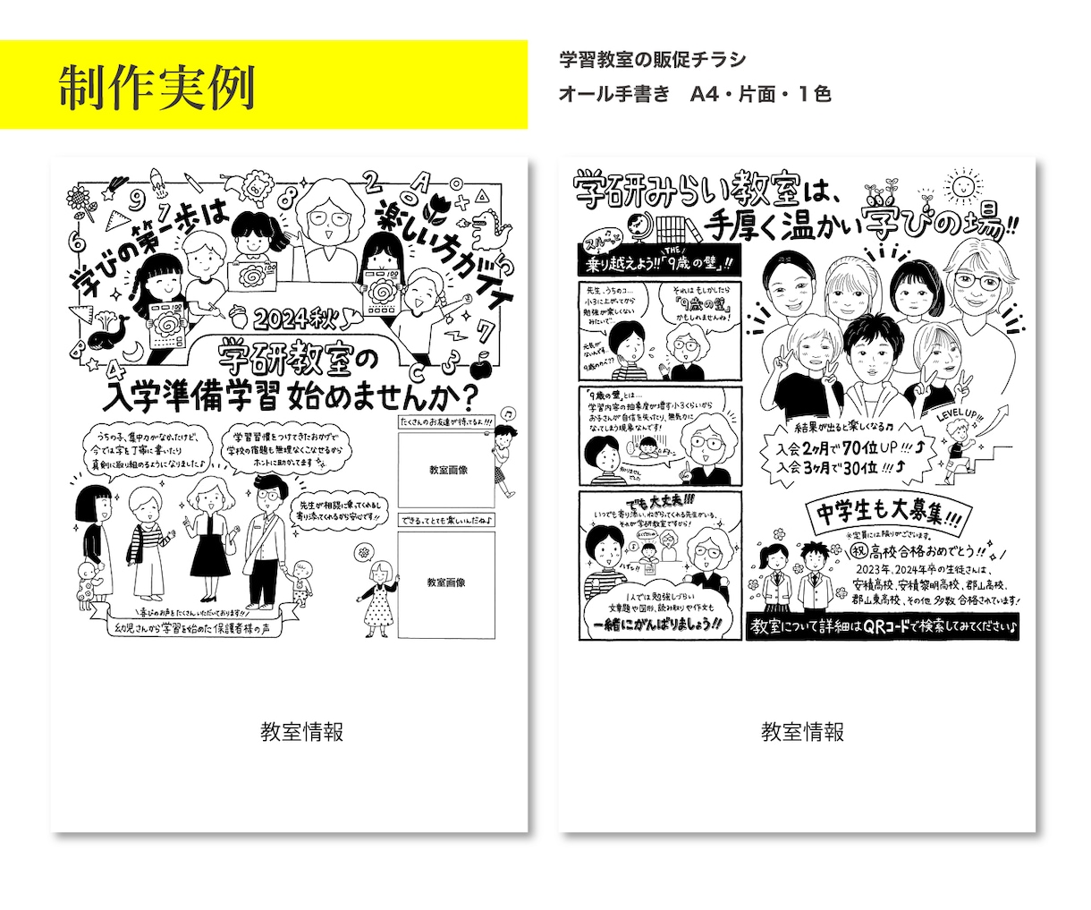 かわいくてワクワクする！目が留まるチラシ作成します 完全手書きのオリジナリティ溢れる広告であなたの活動をお手伝い イメージ2