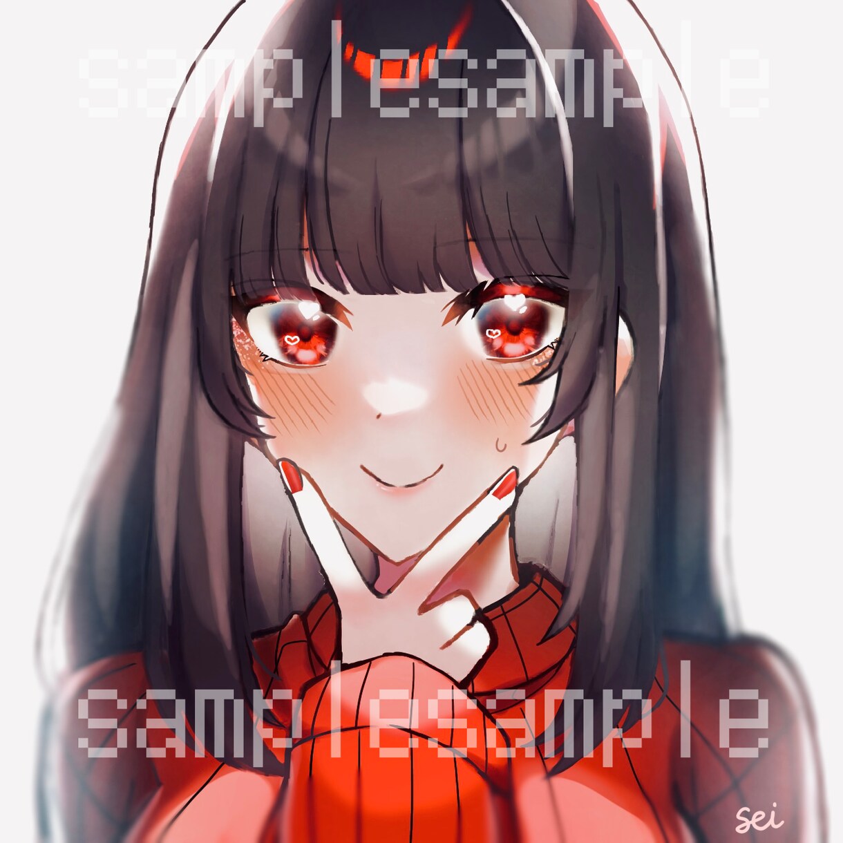 SNS全般使用可！透明感のあるアイコン描きます 動画のサムネイル、似顔絵まで受付中！学生さんもお気軽に！ イメージ1