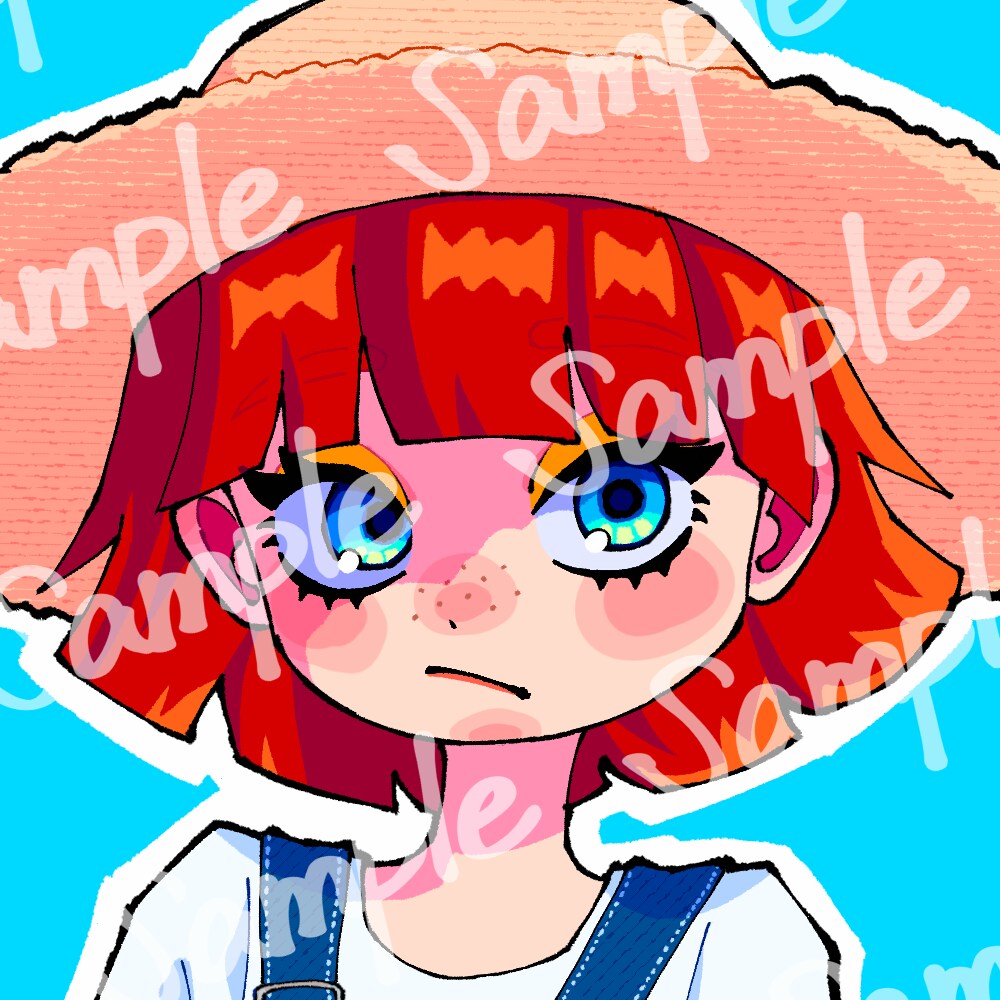 ポップな女の子のイラスト描きます SNSアイコン用のオリジナルイラストを作成します イメージ2