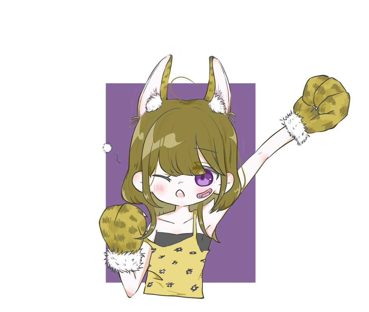 シンプルでかわいいイラストお描きします サムネイル起用経験あり！表情豊かで映える可愛く仕上げます！ イメージ2