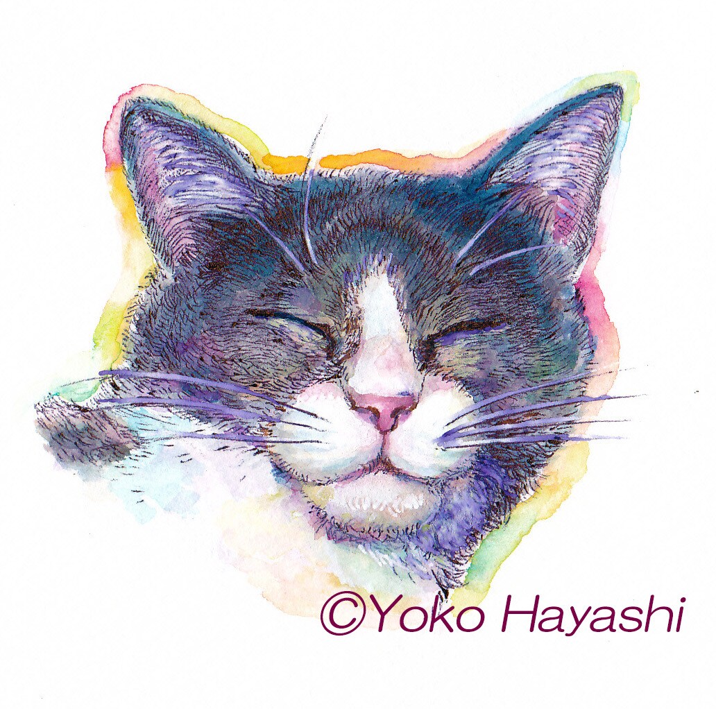 ペットちゃん（動物）の水彩画をお描いたします 水彩絵の具・アクリル絵具・ペンで手描きの1点物の絵画を イメージ3