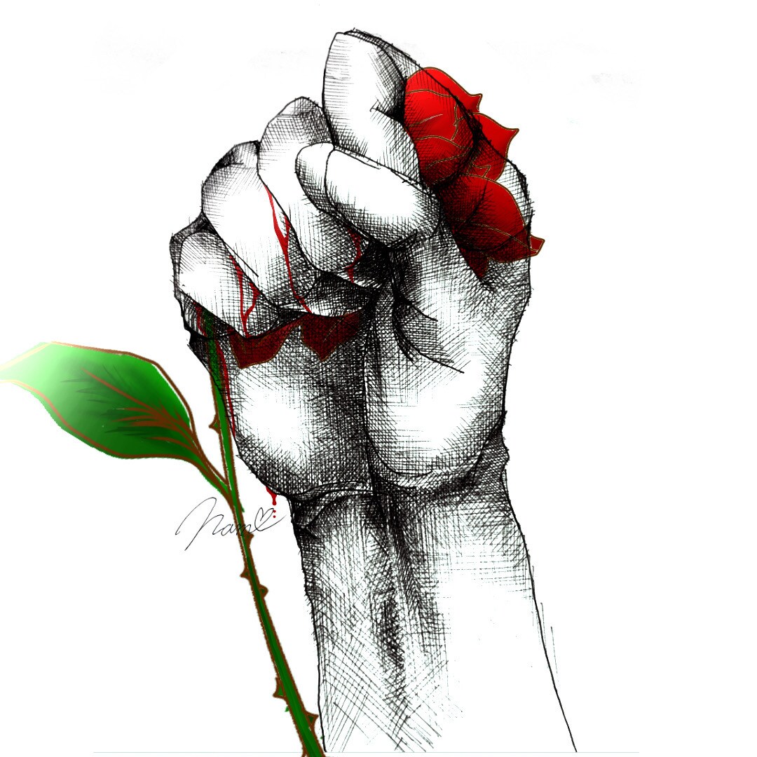 線画一点もの／あなたの「手」描きます あなたの今を残すための手のアート イメージ1