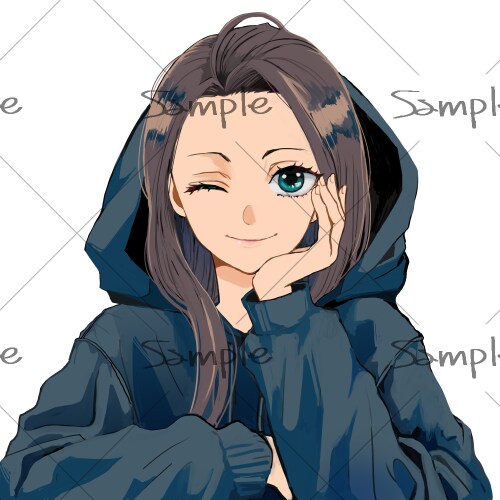 SNSのアイコン作成いたします 人物イラストアイコン作成いたします。 イメージ3