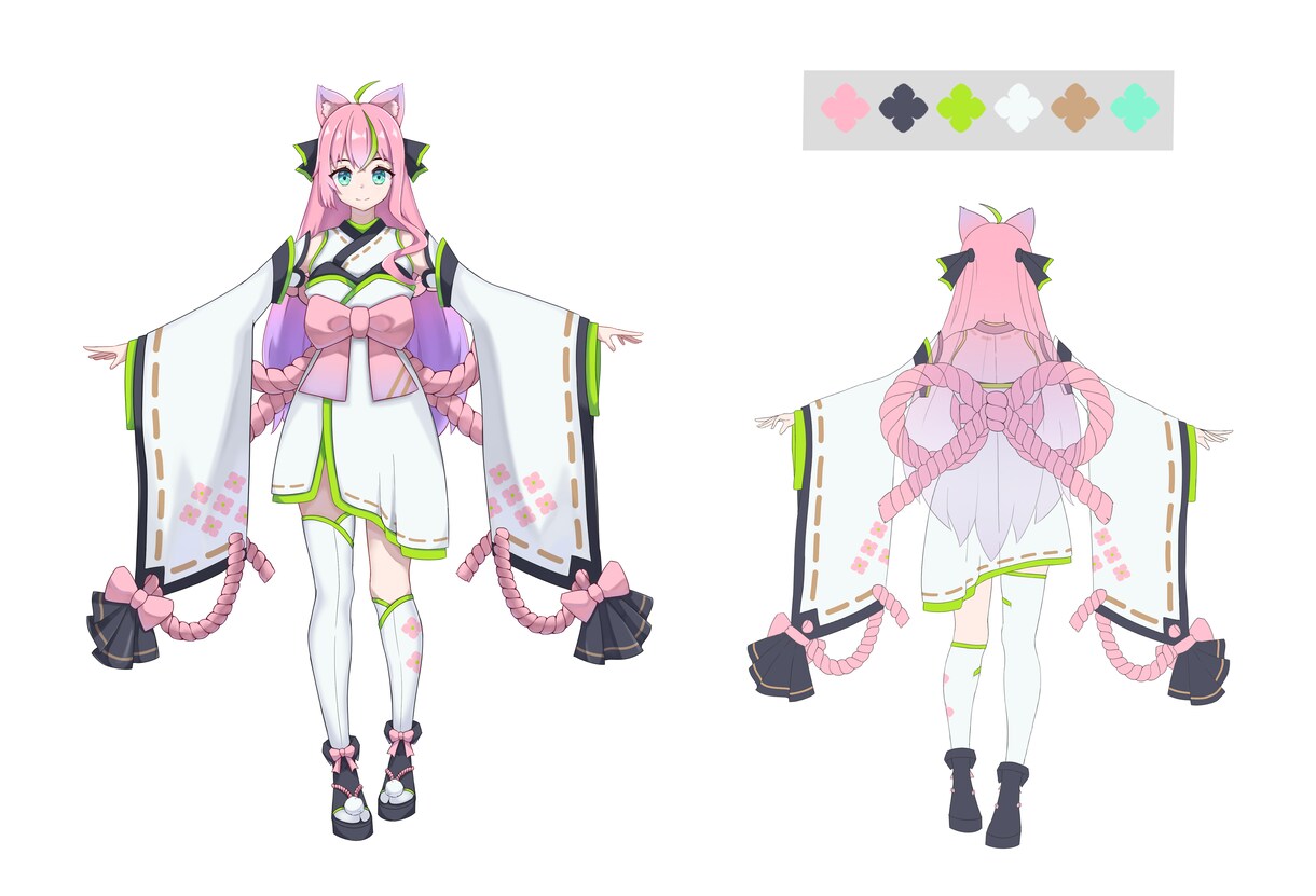 女性のVtuberキャラクターデザイン承ります 【キャラデザ：先着1名　30,000円→20,000円】 イメージ8