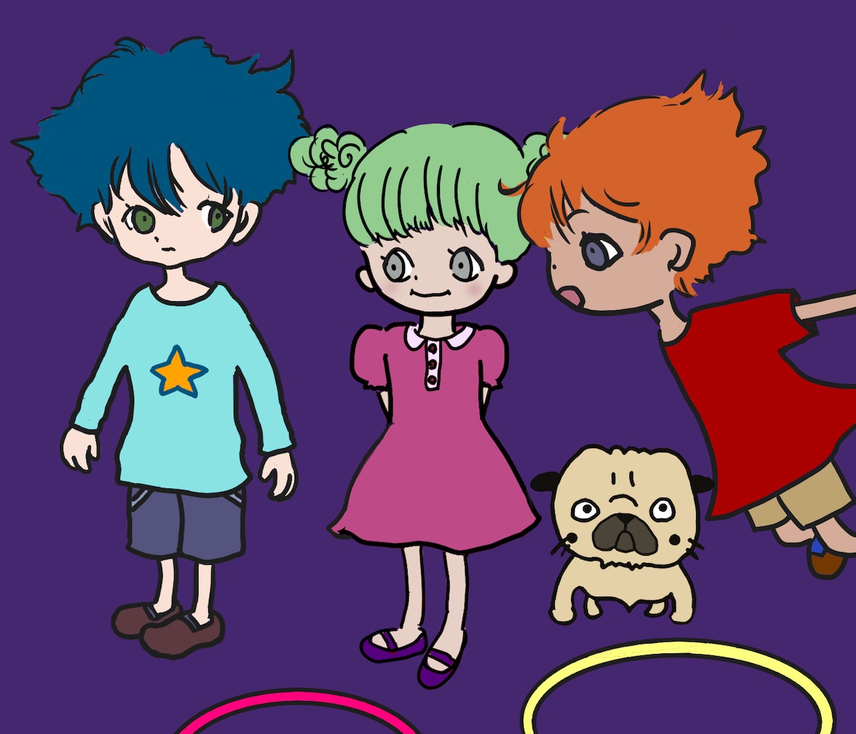 可愛くてポップなイラストをお描きします アイコン、挿絵やグッズで個性を出したい時に　スピード納品可 イメージ1