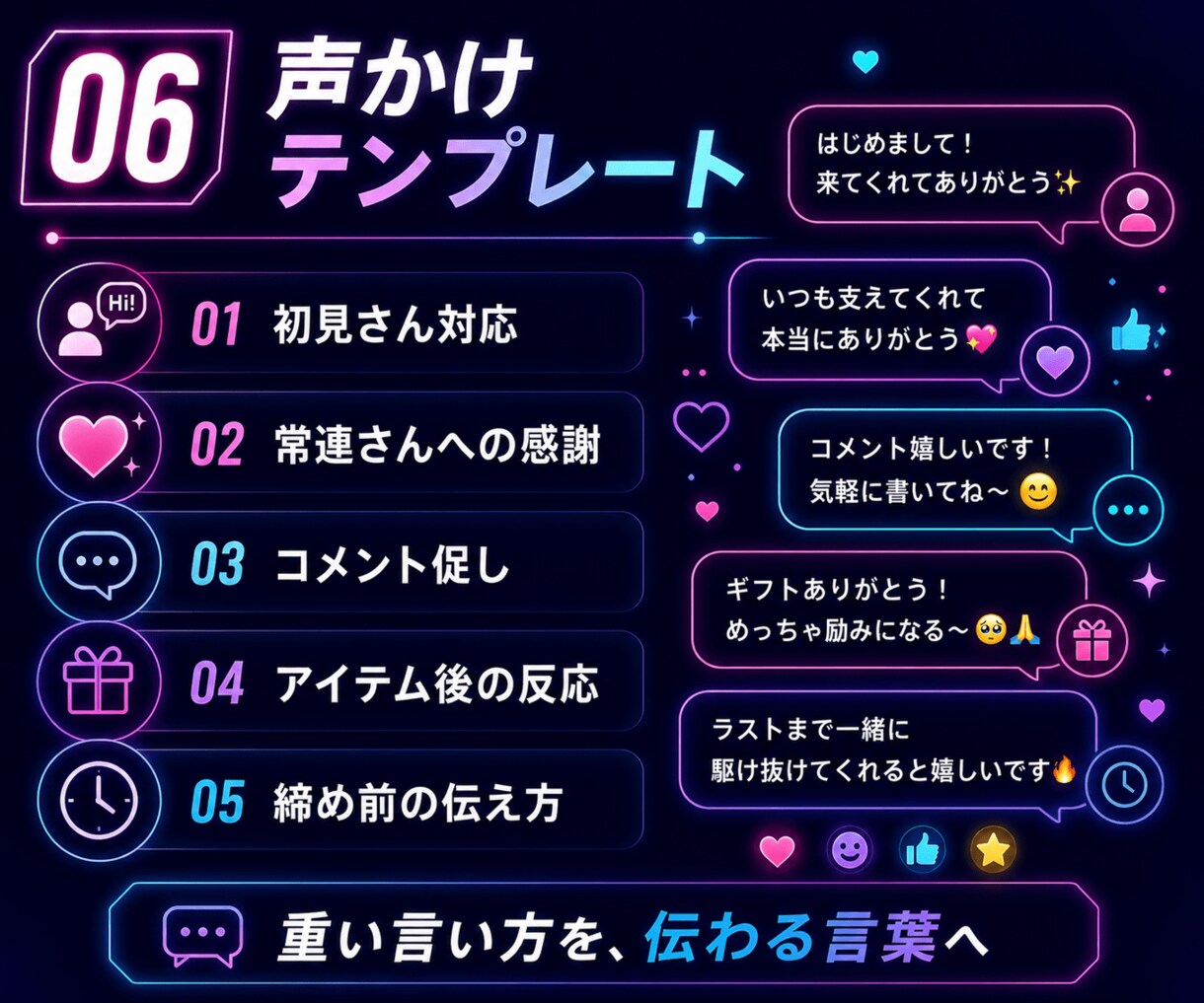 ポコチャ配信心理・ボーダー管理セットを提供します 応援・締め前・ボーダー管理をPDFで整えます イメージ8