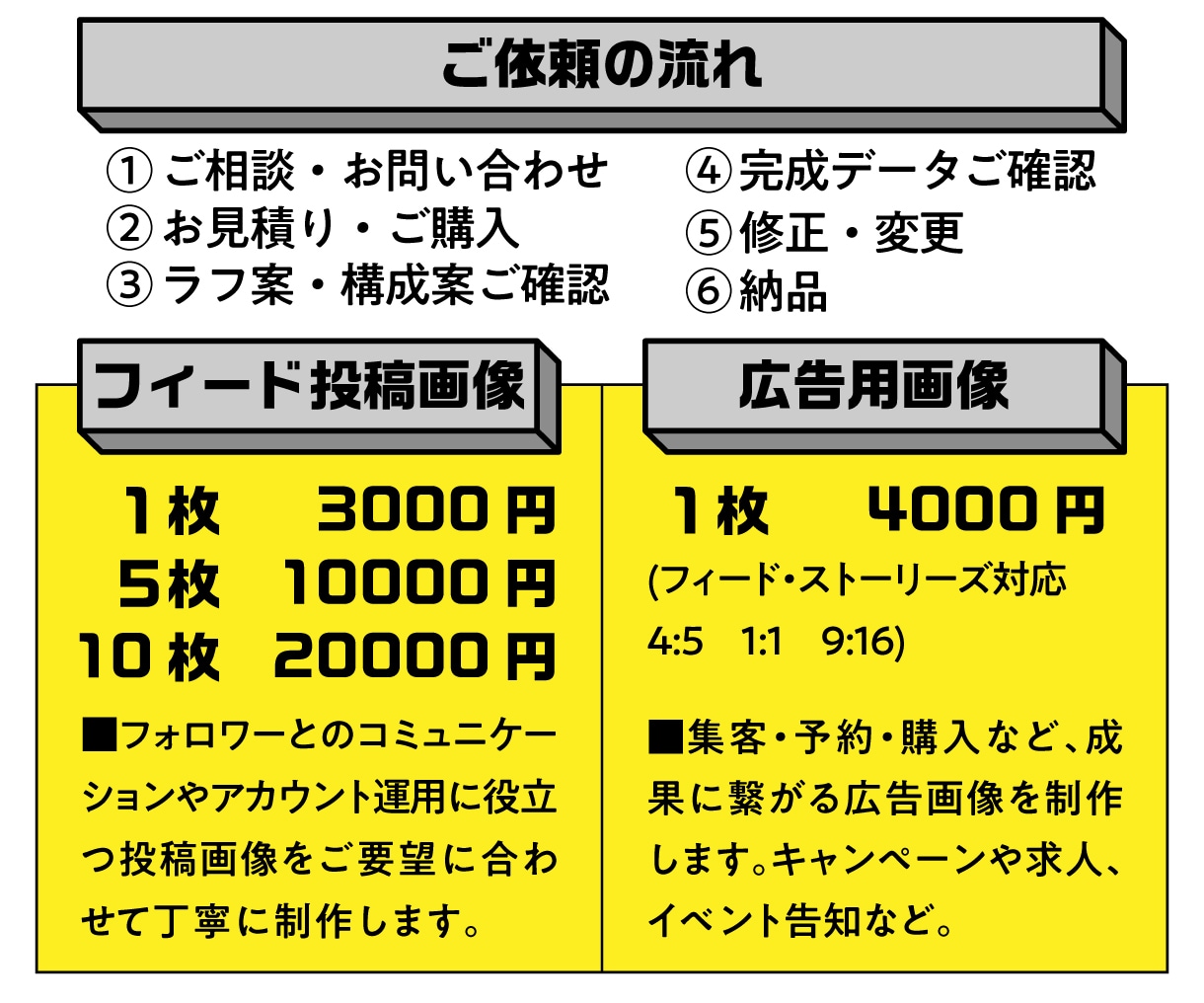 思わず保存したくなるインスタグラム投稿画像作ります Instagramフィード投稿・広告画像まで幅広く対応！ イメージ3