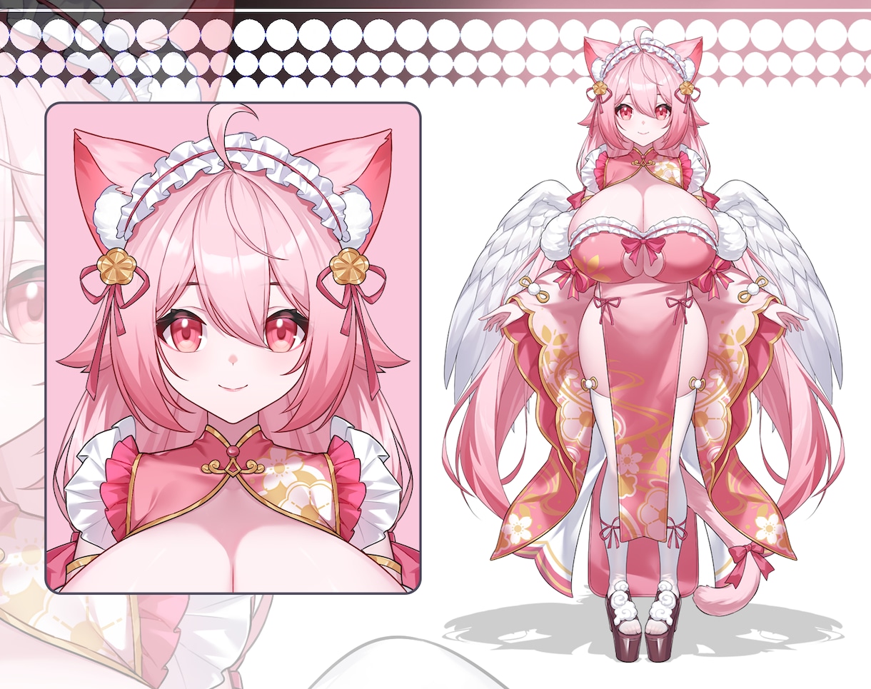 Vtuber用、高品質Live2dモデルを承ります 高品質ラフ案3案提供、修正無制限！ゲーム社在籍プロ絵師担当！ イメージ6
