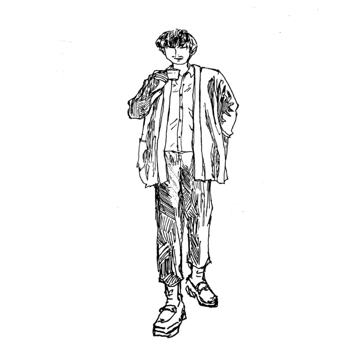 手書き風イラストを提供します オリジナルロゴや人物デザイン・キャラデザインが必要な方へ イメージ6