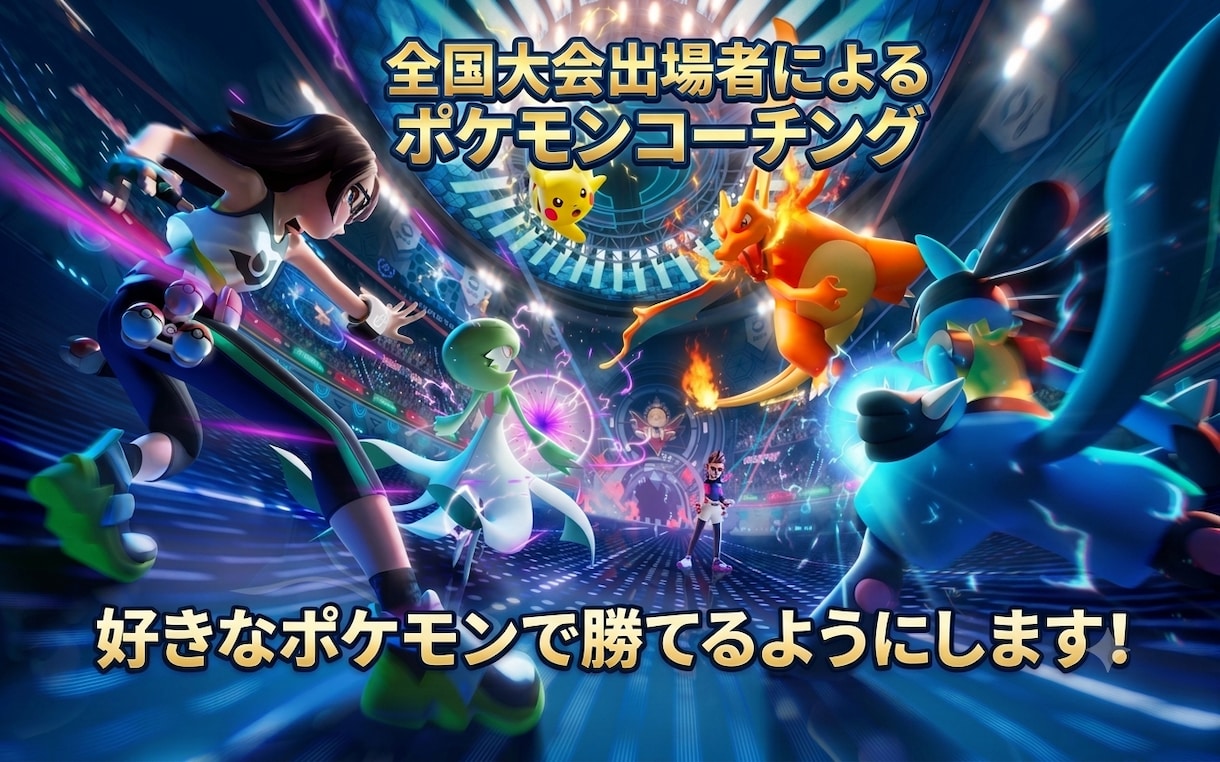 好きなポケモンでランクバトルを勝てるようにします ポケモン全国大会出場者の私がランクバトルを勝たせます！ イメージ1