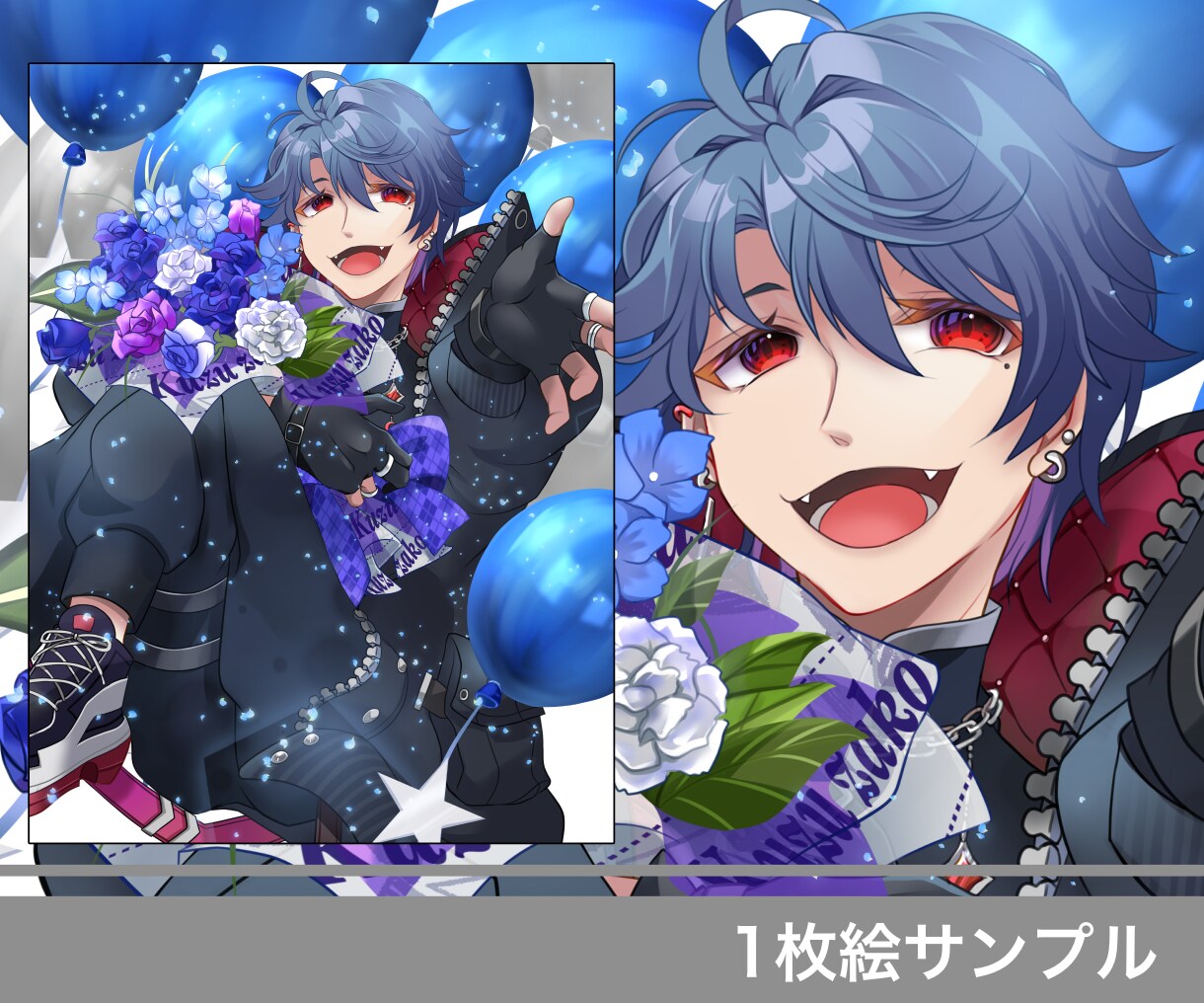 丁寧、綺麗な思い出に残る1枚絵、お撮りします 動画編集用、FA、記念イラストが人気です イメージ7