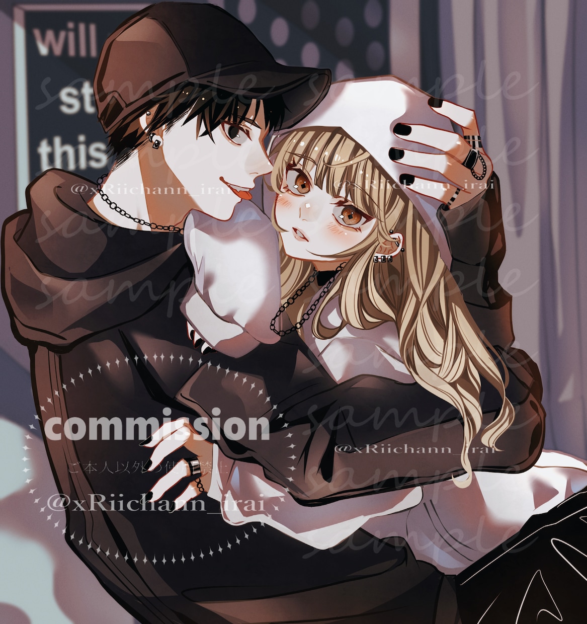 かわいいペア画・カップルイラストお描きします ✧︎コテキャシートも制作可能✧︎ イメージ2