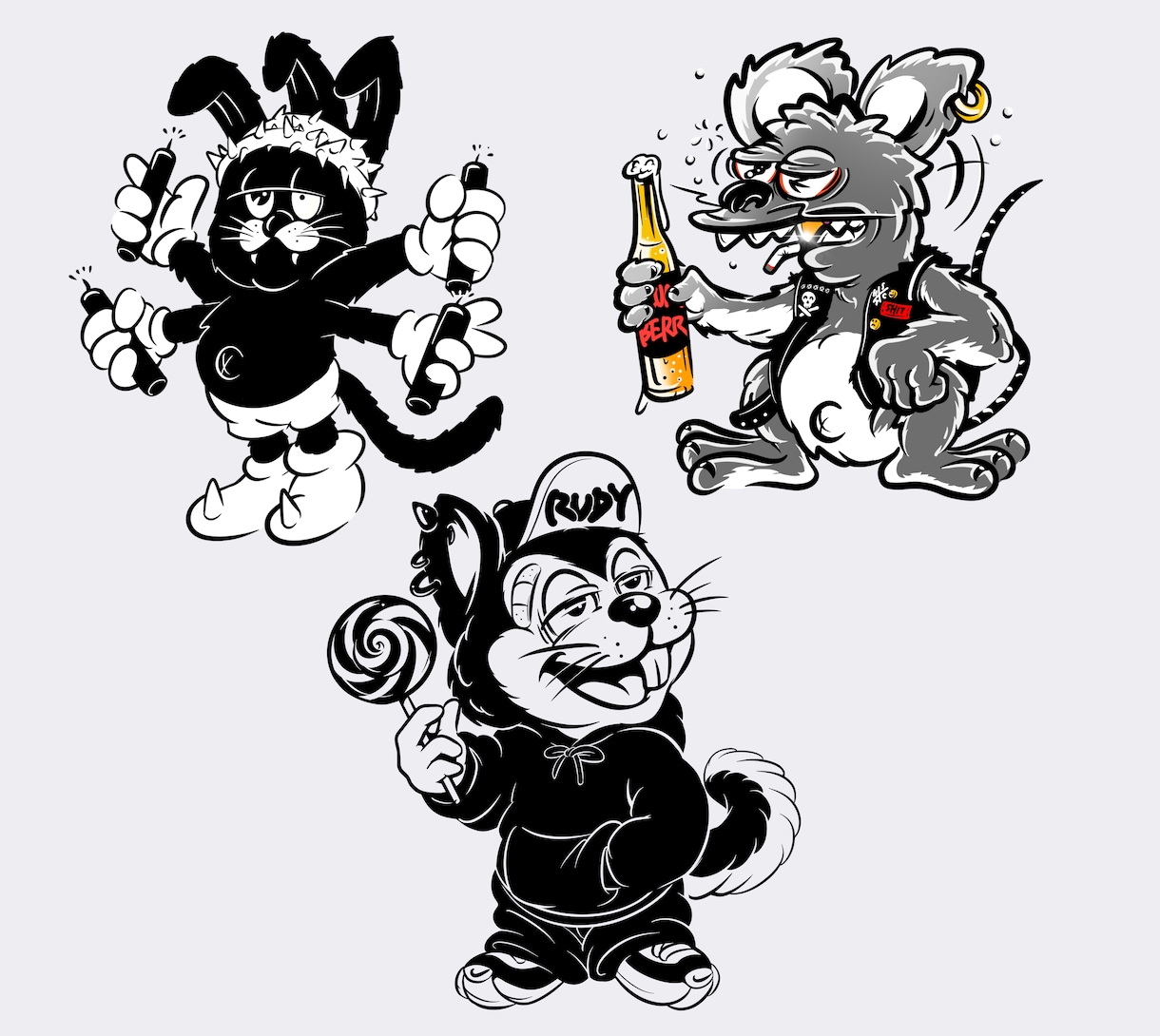 ストリート＋ポップ＋毒　クセ強なキャラデザできます オリジナルの悪くてカワイイキャラを産みたい！お手伝いできます イメージ7
