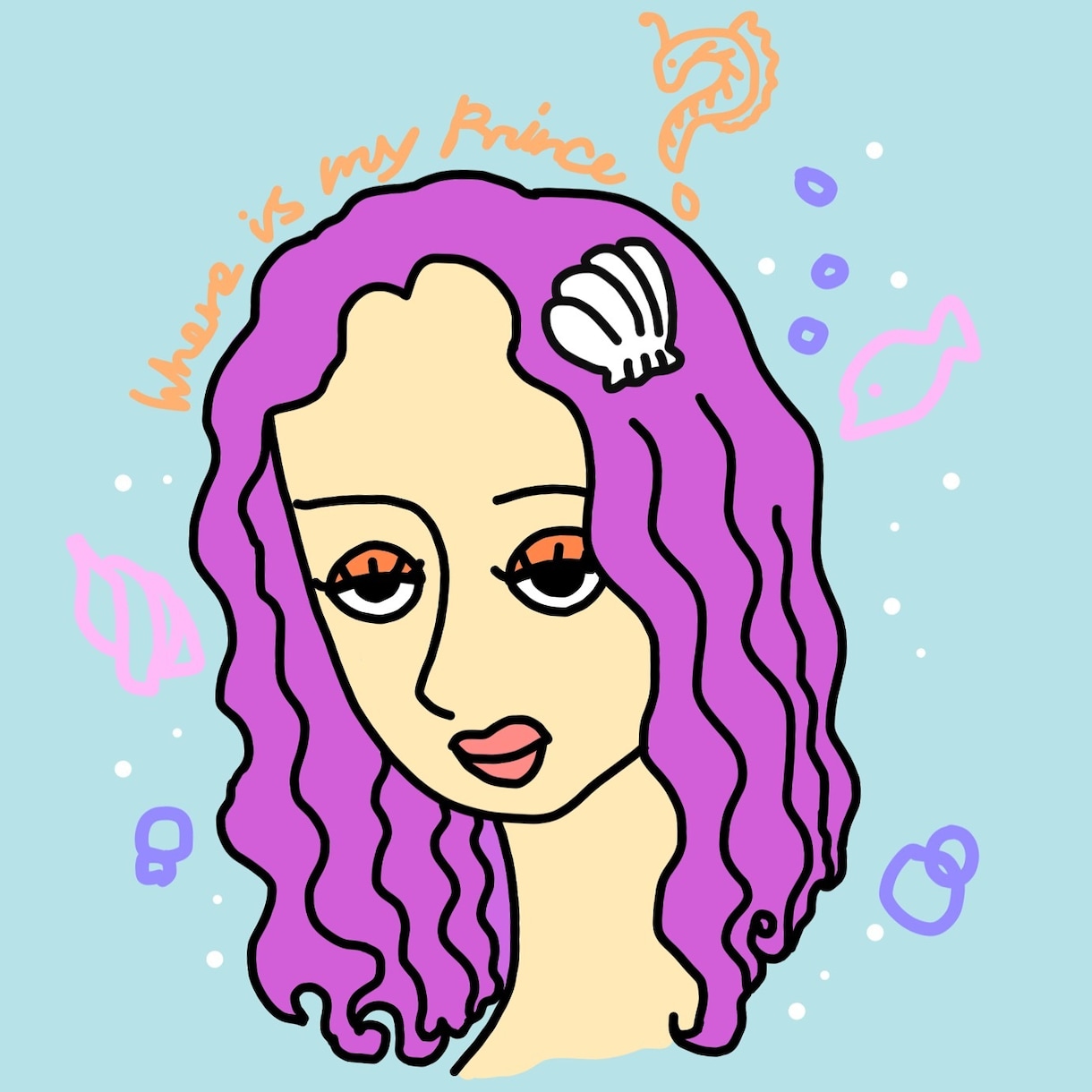 アメリカンテイストでイラスト描きます パステルカラーでその人のイメージを表現します♪ イメージ1