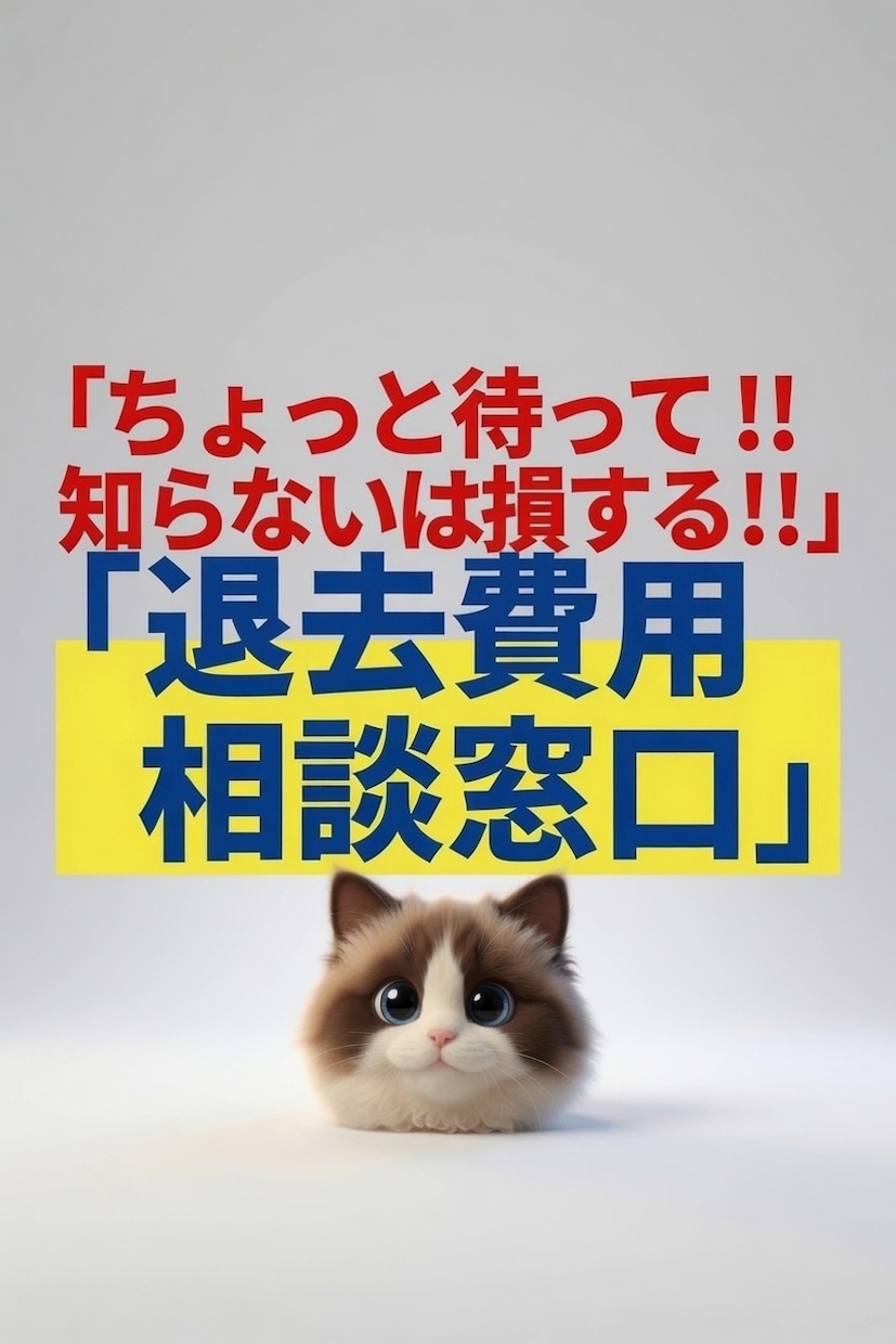 ちょっと待って‼️にゃたぬが退去費用の相談乗ります 退去立会い、退去費用の相談 入居前にした方がいいこと イメージ1