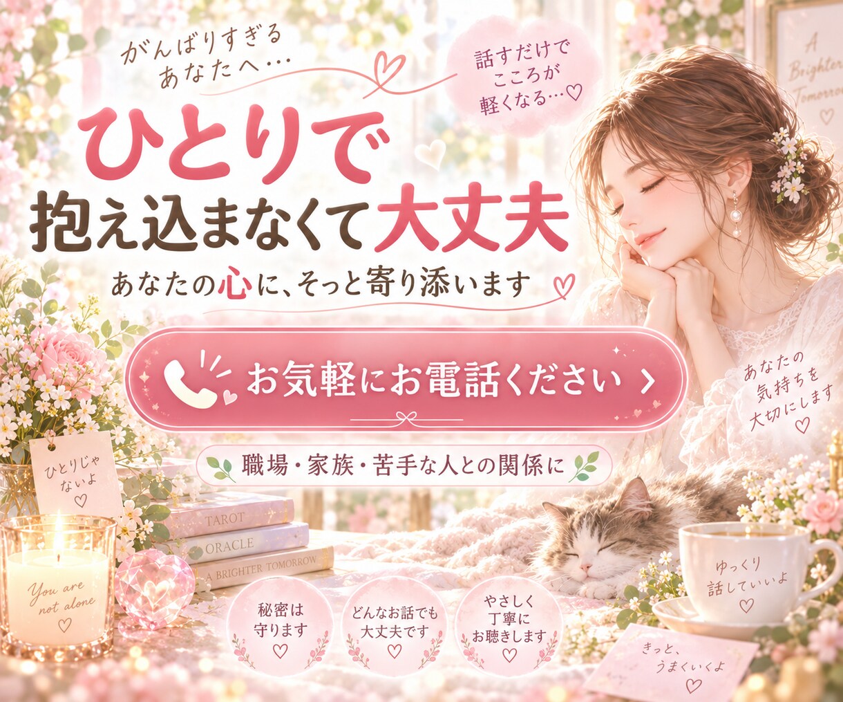 HSP繊細さんへ♡人間関係やお相手の本音を占います 職場・家族・苦手な人…疲れた心に寄り添います♡ イメージ10