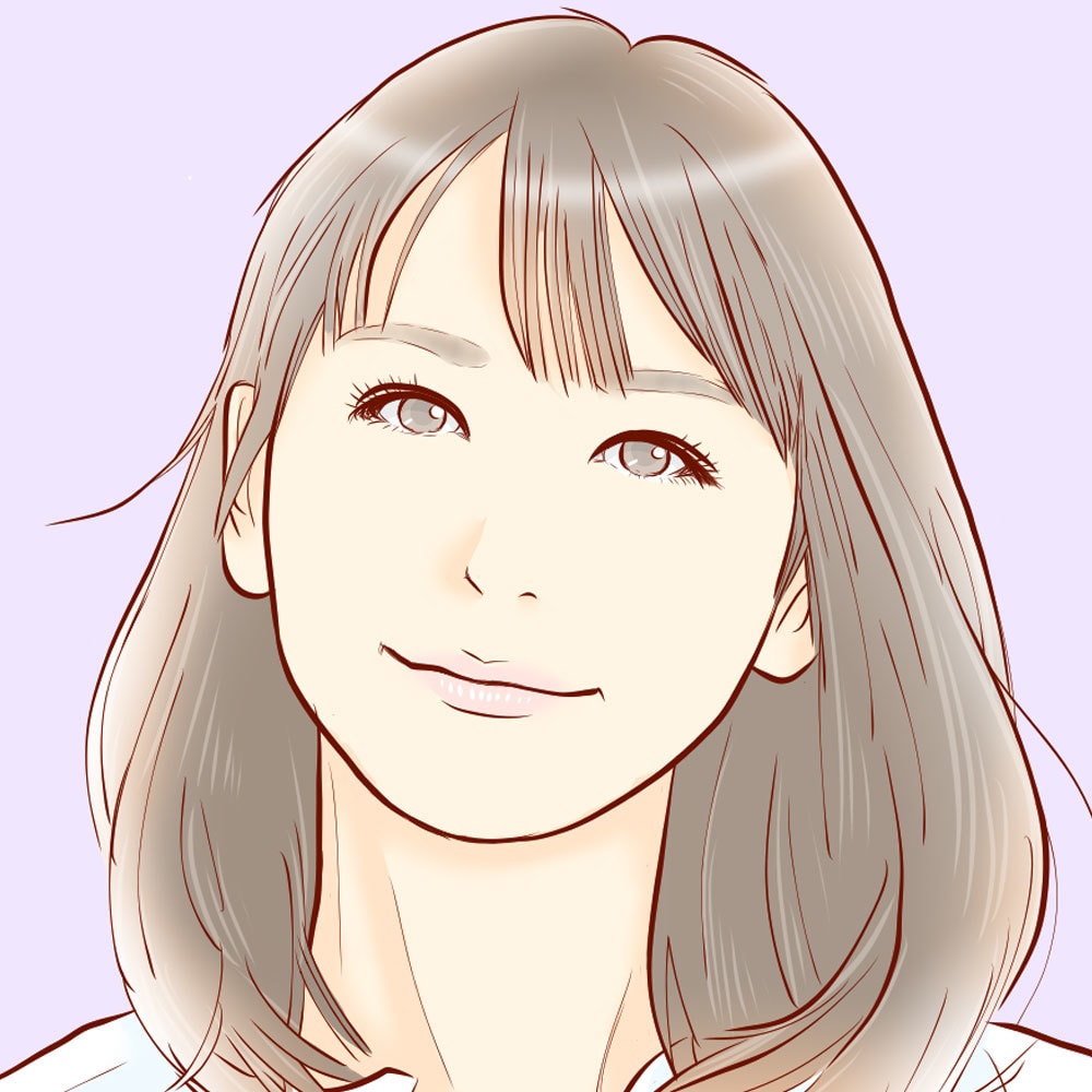 好まれる綺麗なグラデ似顔絵イラストを描きます ゆるふわで、おしゃれかわいいイラスト似顔絵です！ イメージ1