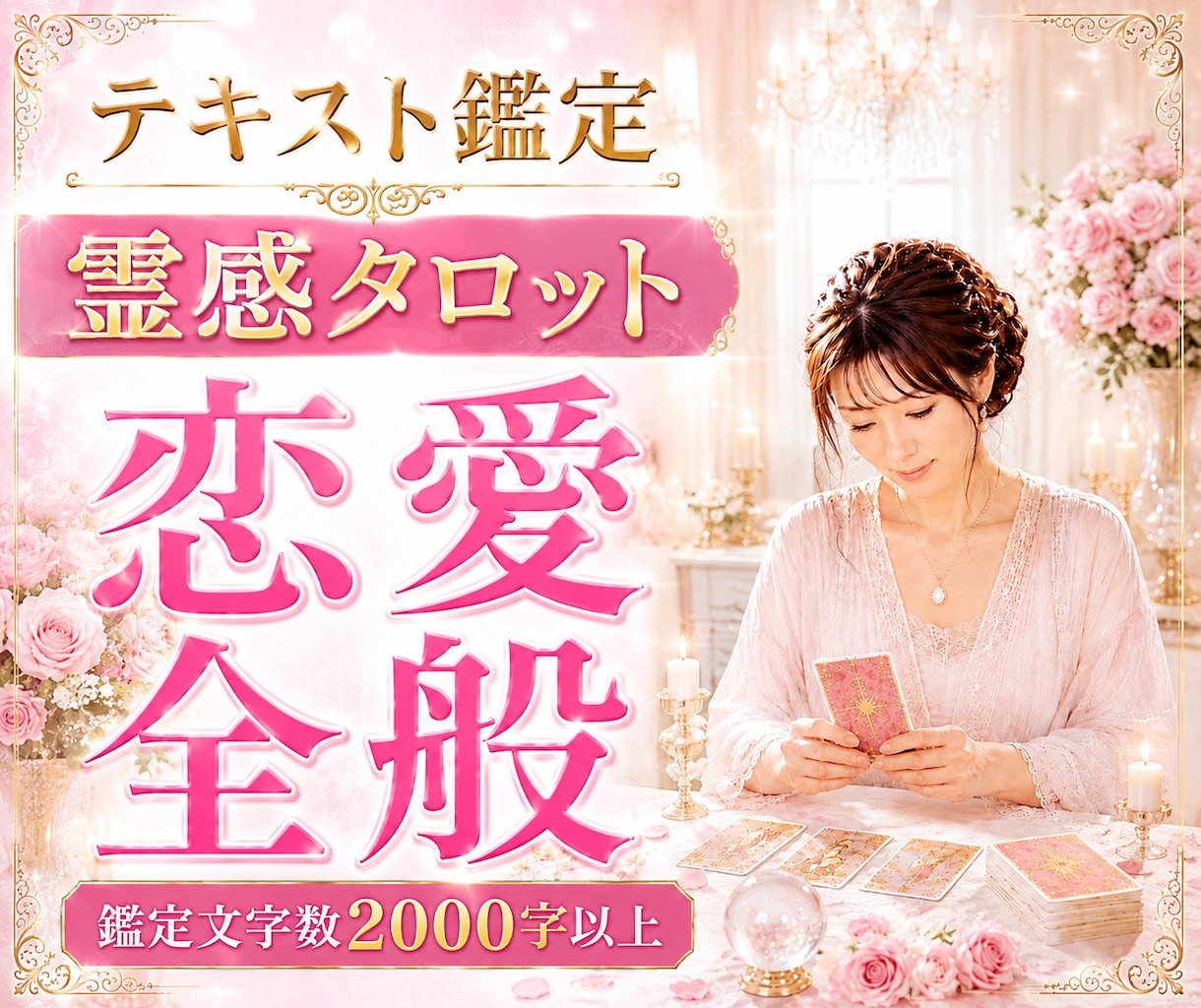 恋愛全般のお悩み⭐︎本格霊感タロットで鑑定します 両思い/片思い/複雑恋愛/浮気/音信不通/相性/結婚/将来 イメージ1